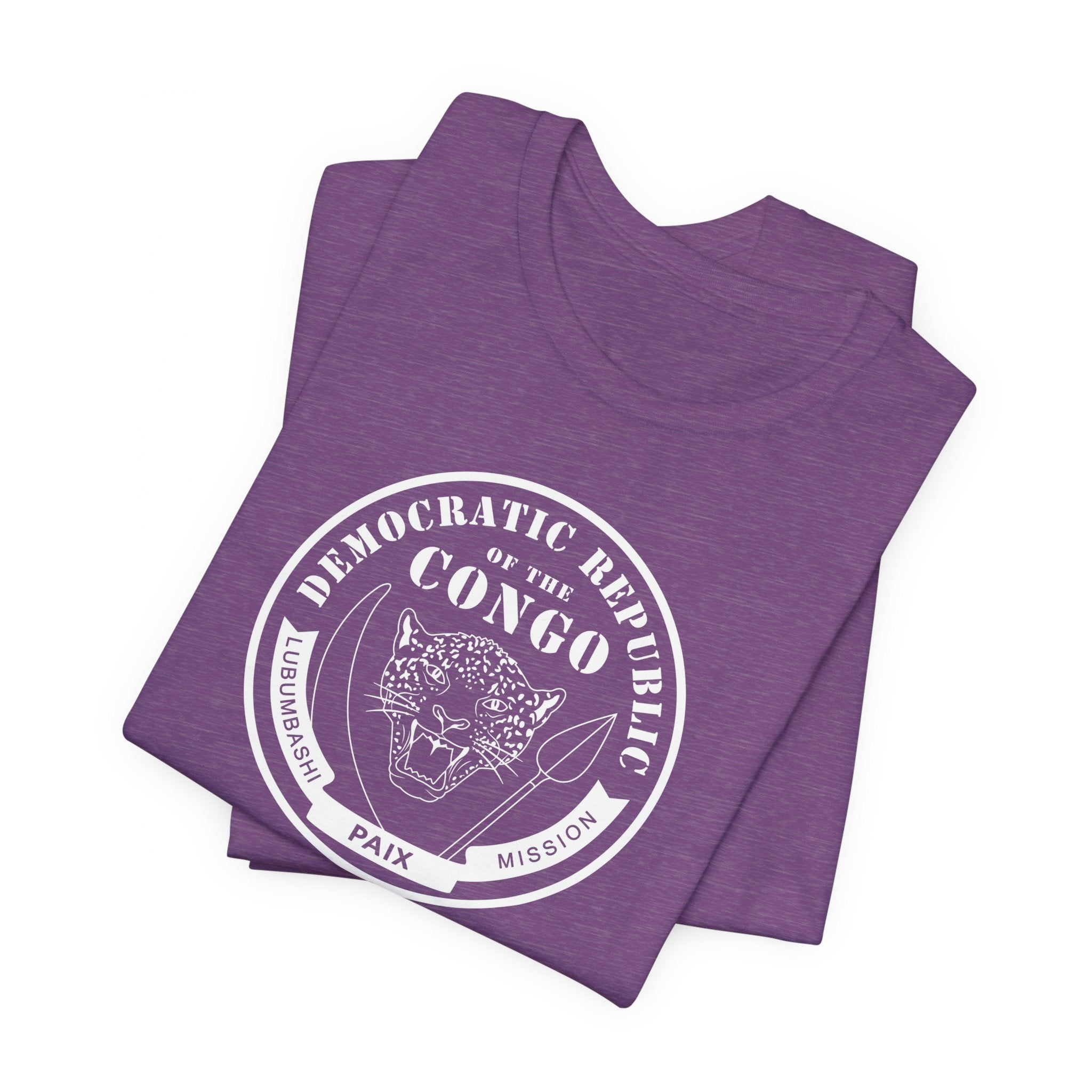 Democratic Republic of the Congo Lubumbashi Mission Circular Monochrome Logo T-Shirt - Mission Wishlist - LDS Missionary Gift Store