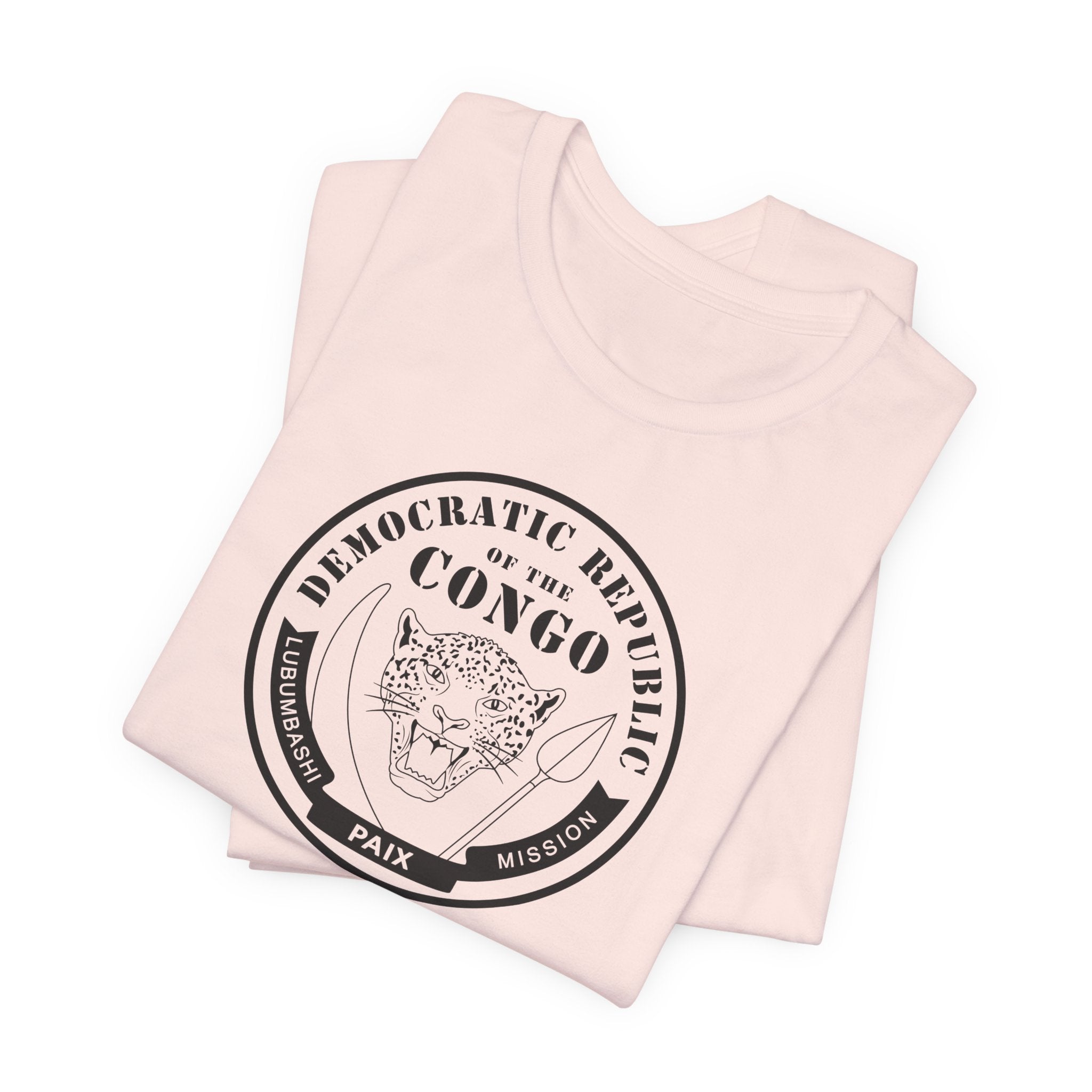 Democratic Republic of the Congo Lubumbashi Mission Circular Monochrome Logo T-Shirt - Mission Wishlist - LDS Missionary Gift Store