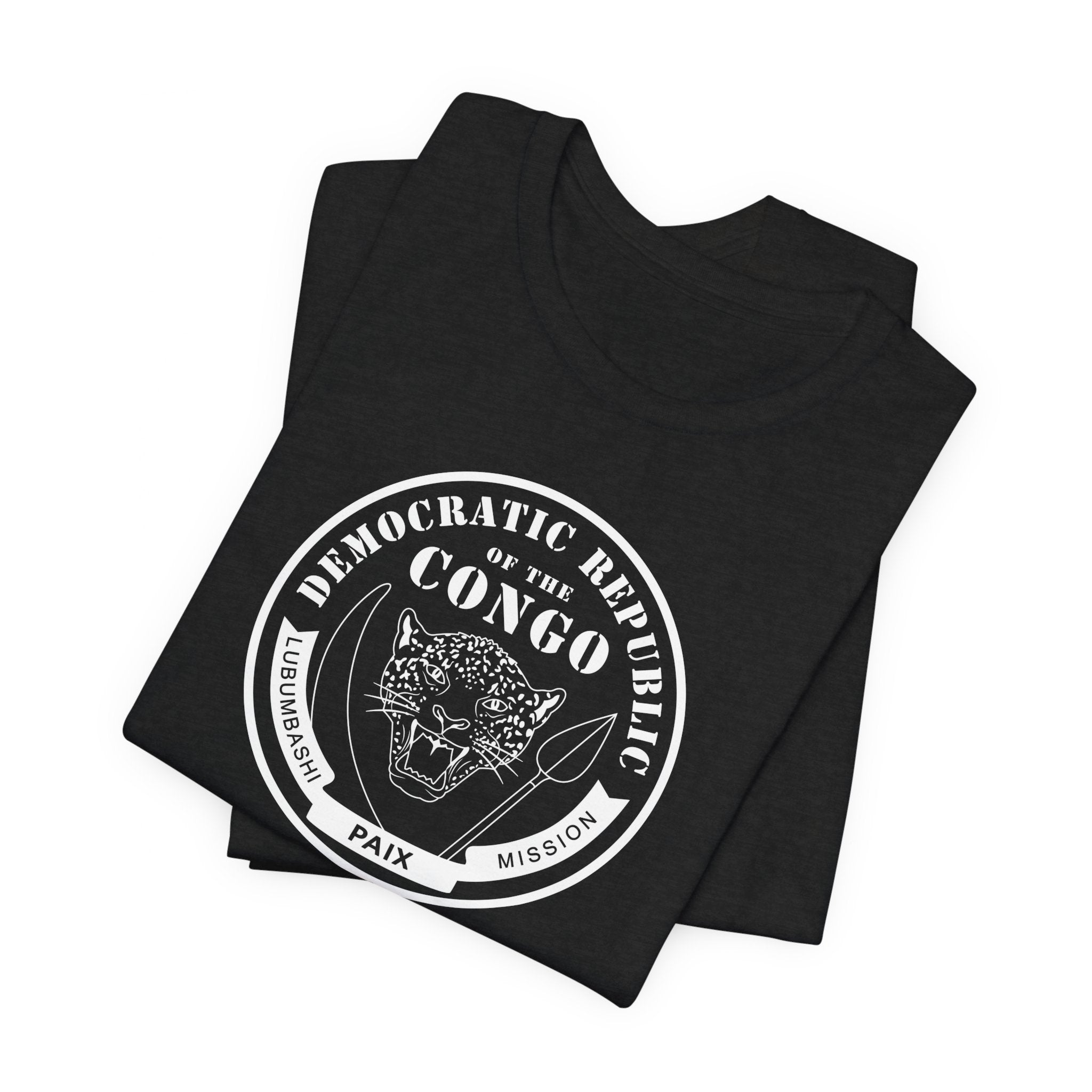 Democratic Republic of the Congo Lubumbashi Mission Circular Monochrome Logo T-Shirt - Mission Wishlist - LDS Missionary Gift Store