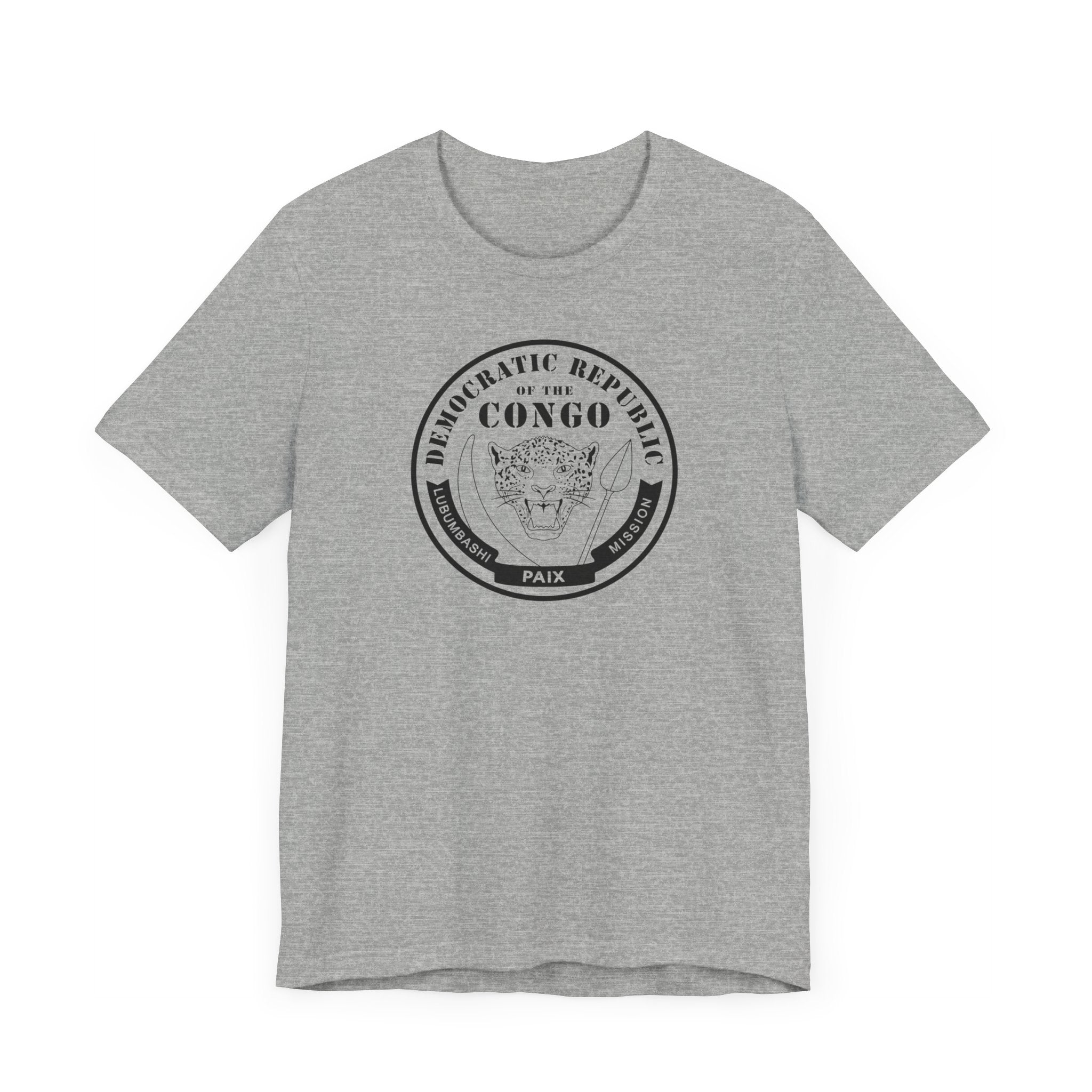 Democratic Republic of the Congo Lubumbashi Mission Circular Monochrome Logo T-Shirt - Mission Wishlist - LDS Missionary Gift Store