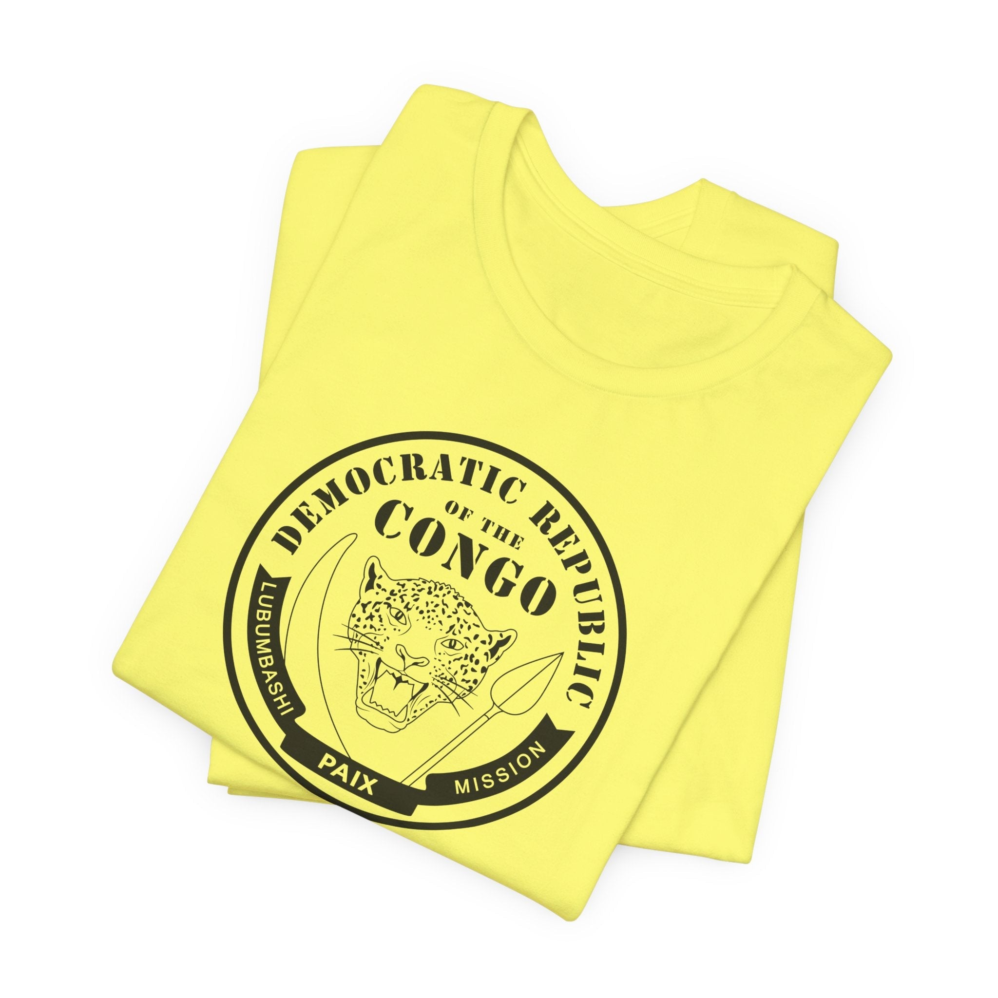 Democratic Republic of the Congo Lubumbashi Mission Circular Monochrome Logo T-Shirt - Mission Wishlist - LDS Missionary Gift Store