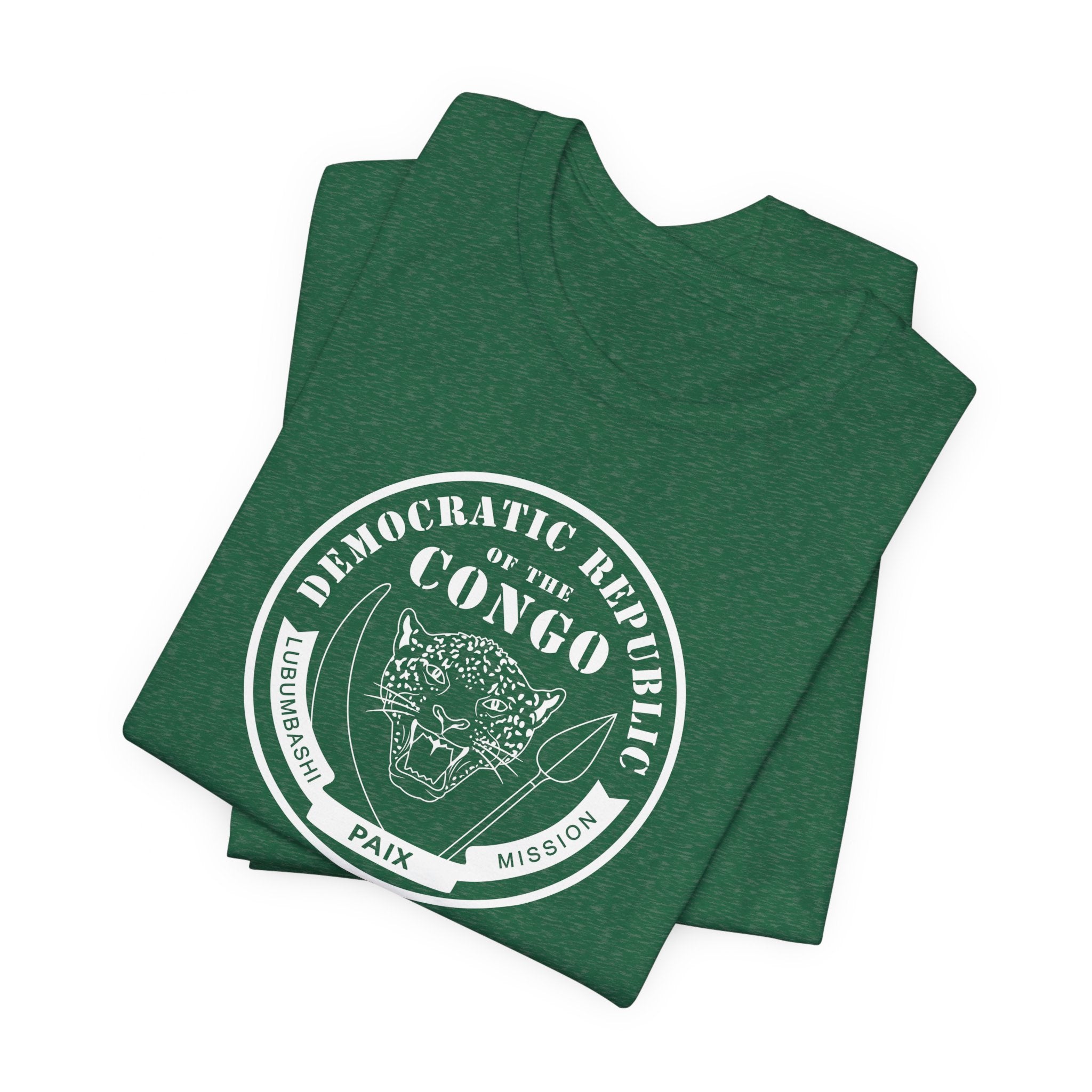 Democratic Republic of the Congo Lubumbashi Mission Circular Monochrome Logo T-Shirt - Mission Wishlist - LDS Missionary Gift Store