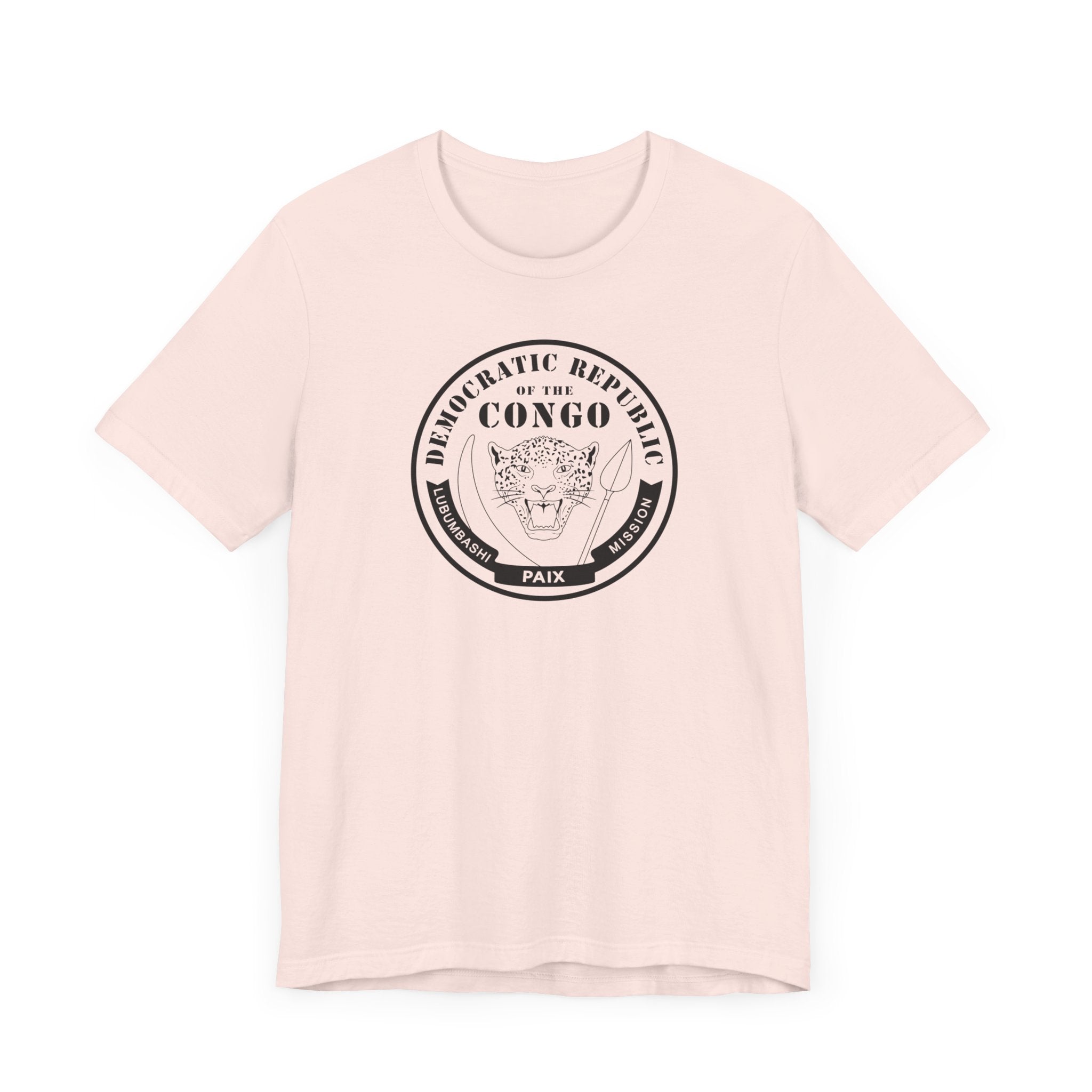 Democratic Republic of the Congo Lubumbashi Mission Circular Monochrome Logo T-Shirt - Mission Wishlist - LDS Missionary Gift Store