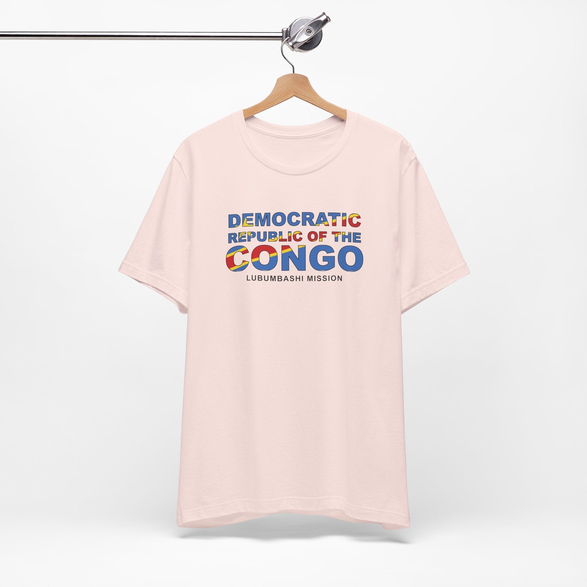 Democratic Republic of the Congo Lubumbashi Mission Flag Title T-shirt - Mission Wishlist - LDS Missionary Gift Store