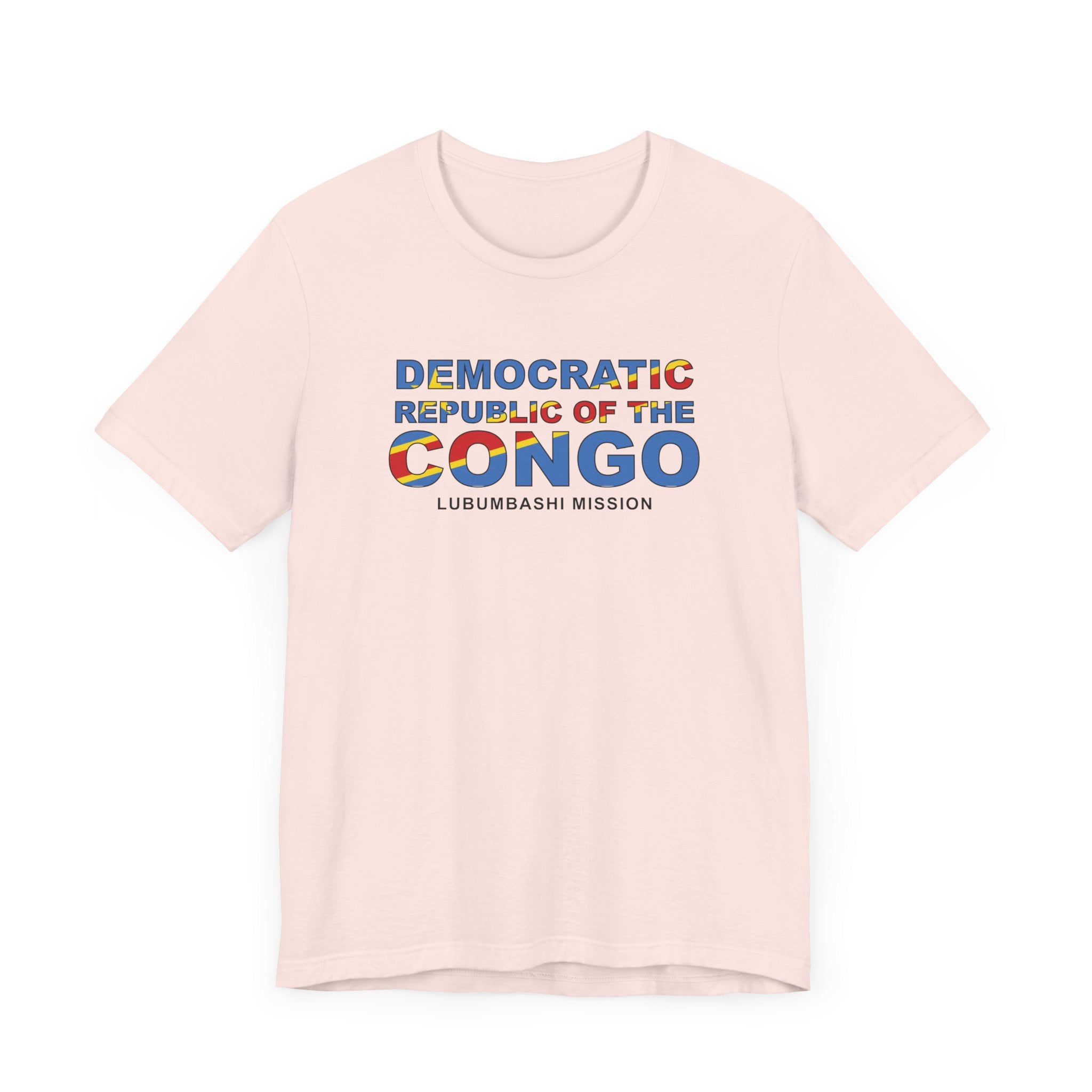 Democratic Republic of the Congo Lubumbashi Mission Flag Title T-shirt - Mission Wishlist - LDS Missionary Gift Store