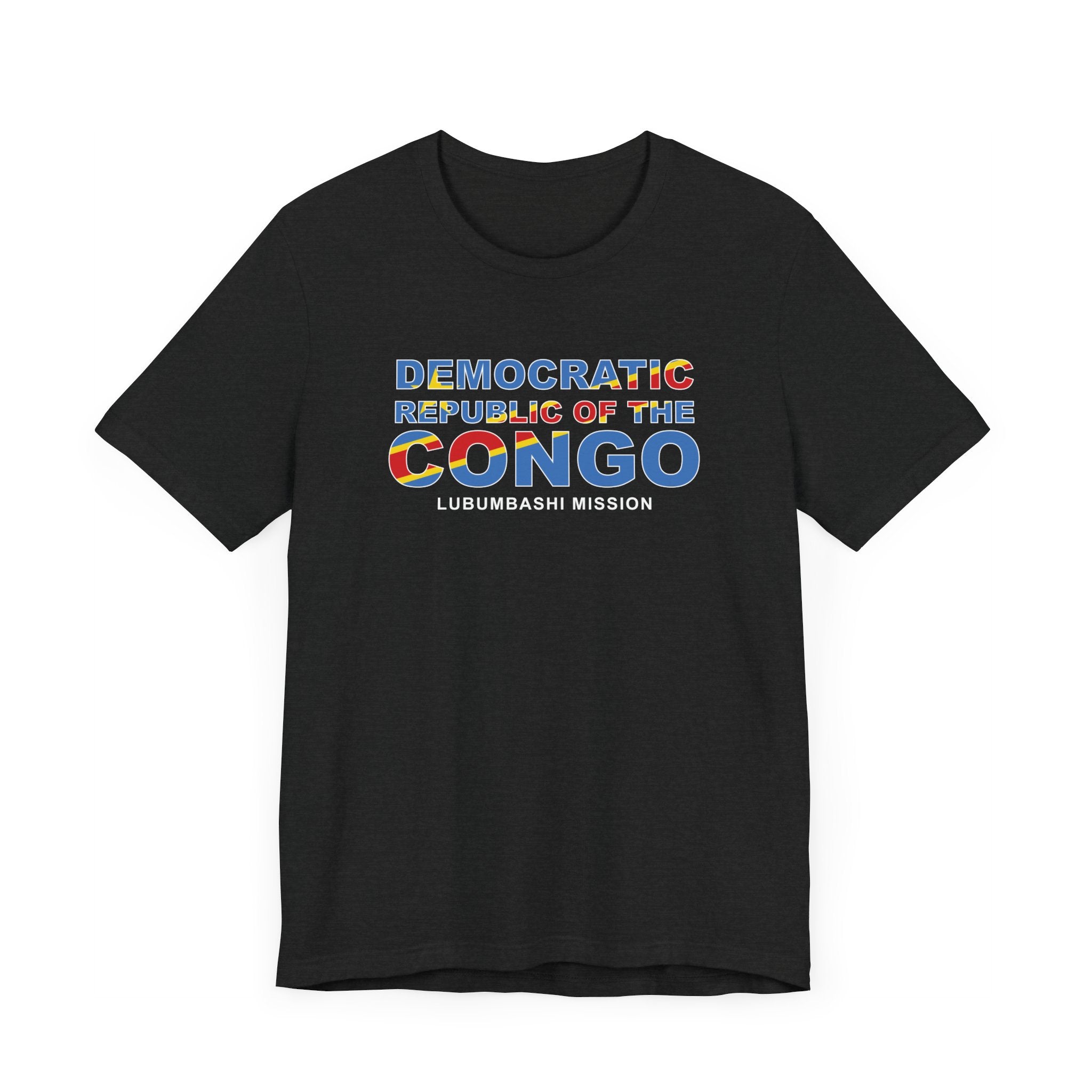 Democratic Republic of the Congo Lubumbashi Mission Flag Title T-shirt - Mission Wishlist - LDS Missionary Gift Store