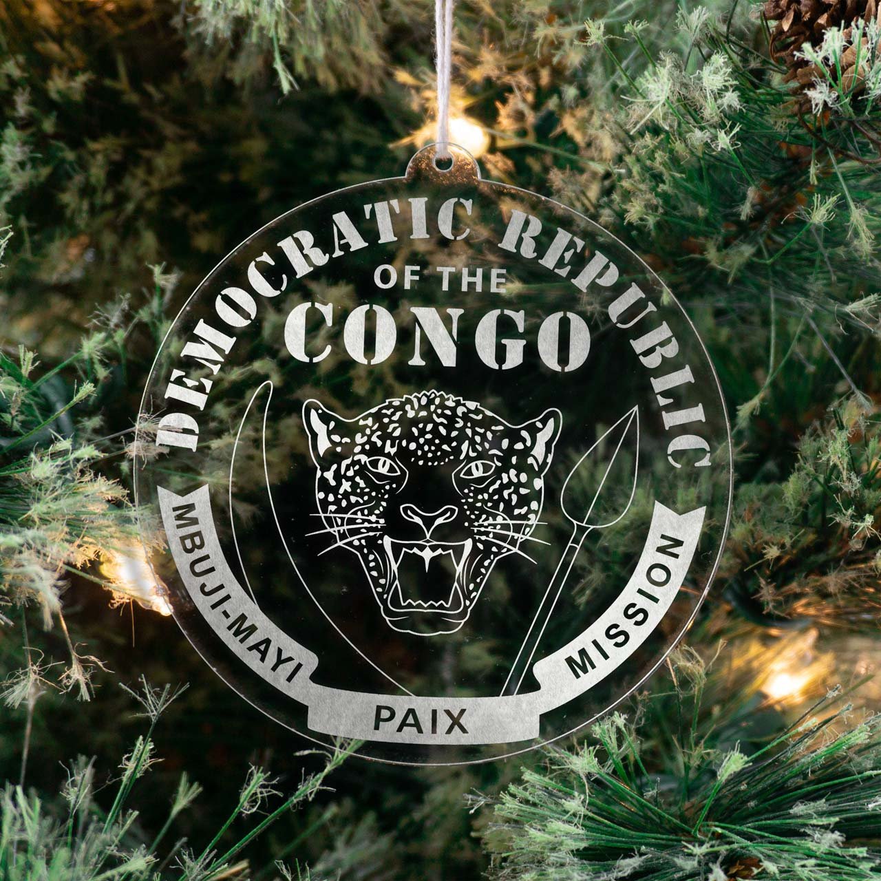 Democratic Republic of the Congo Mbuji-Mayi Mission Christmas Ornament - Latter-Day Saint LDS Missionary Gift - Book of Mormon