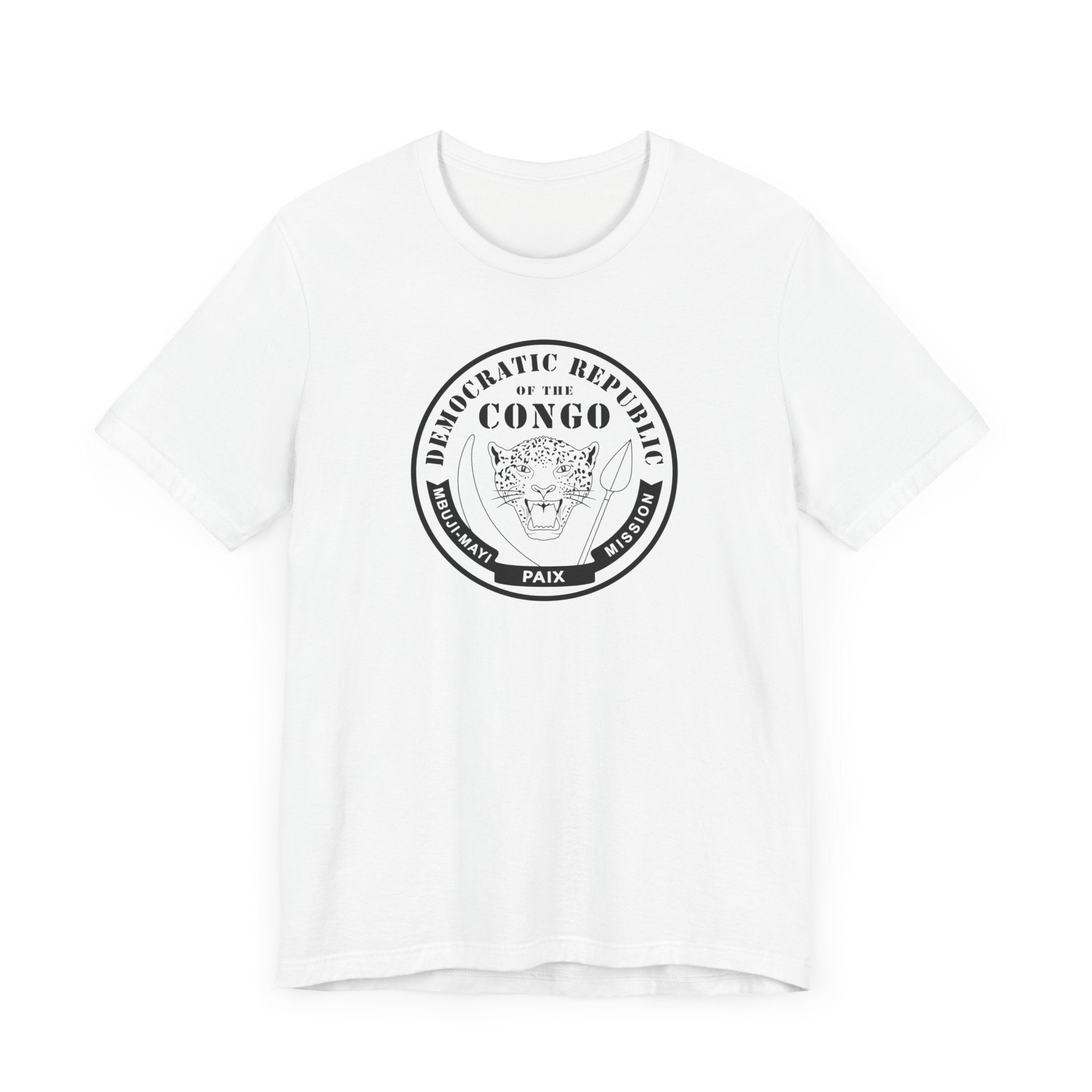 Democratic Republic of the Congo Mbuji-Mayi Mission Circular Monochrome Logo T-Shirt - Mission Wishlist - LDS Missionary Gift Store