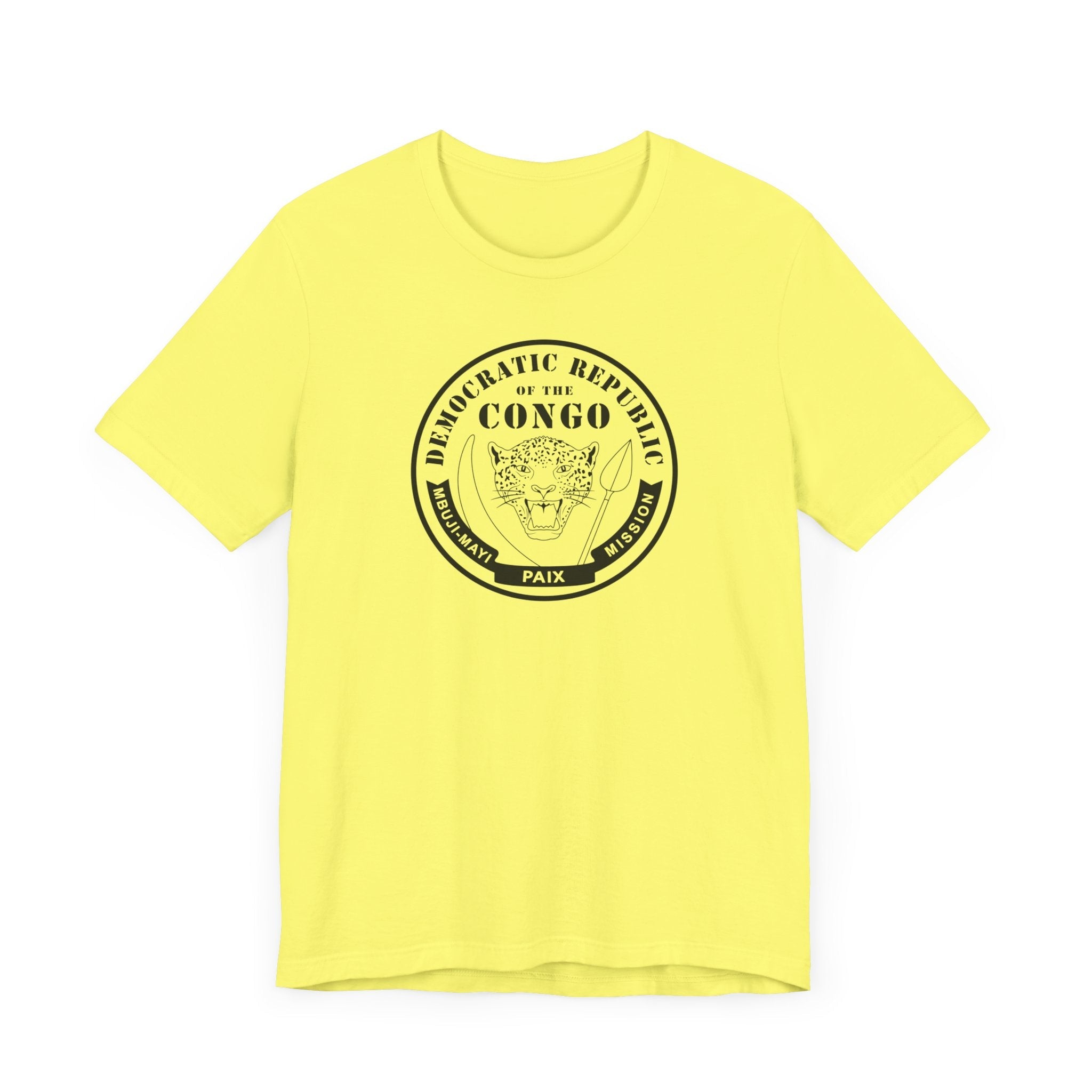 Democratic Republic of the Congo Mbuji-Mayi Mission Circular Monochrome Logo T-Shirt - Mission Wishlist - LDS Missionary Gift Store