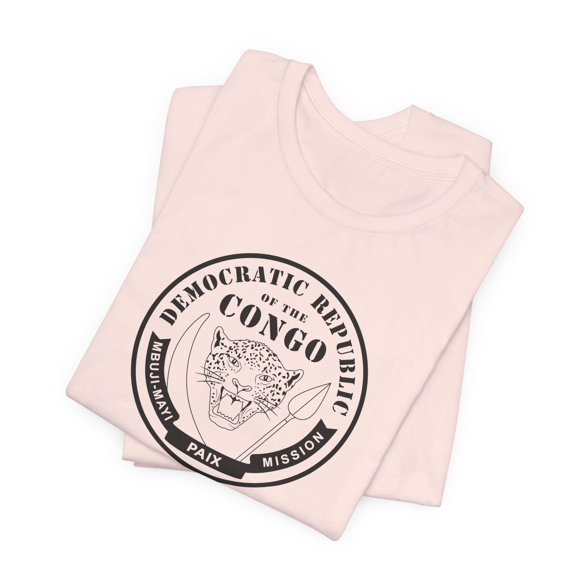 Democratic Republic of the Congo Mbuji-Mayi Mission Circular Monochrome Logo T-Shirt - Mission Wishlist - LDS Missionary Gift Store