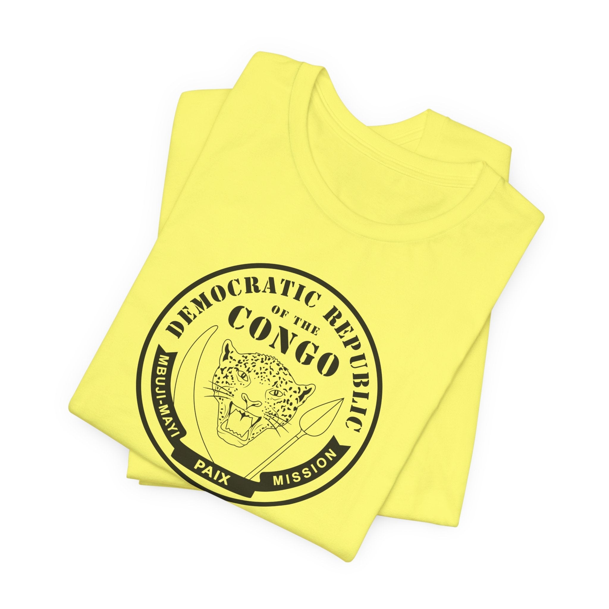 Democratic Republic of the Congo Mbuji-Mayi Mission Circular Monochrome Logo T-Shirt - Mission Wishlist - LDS Missionary Gift Store