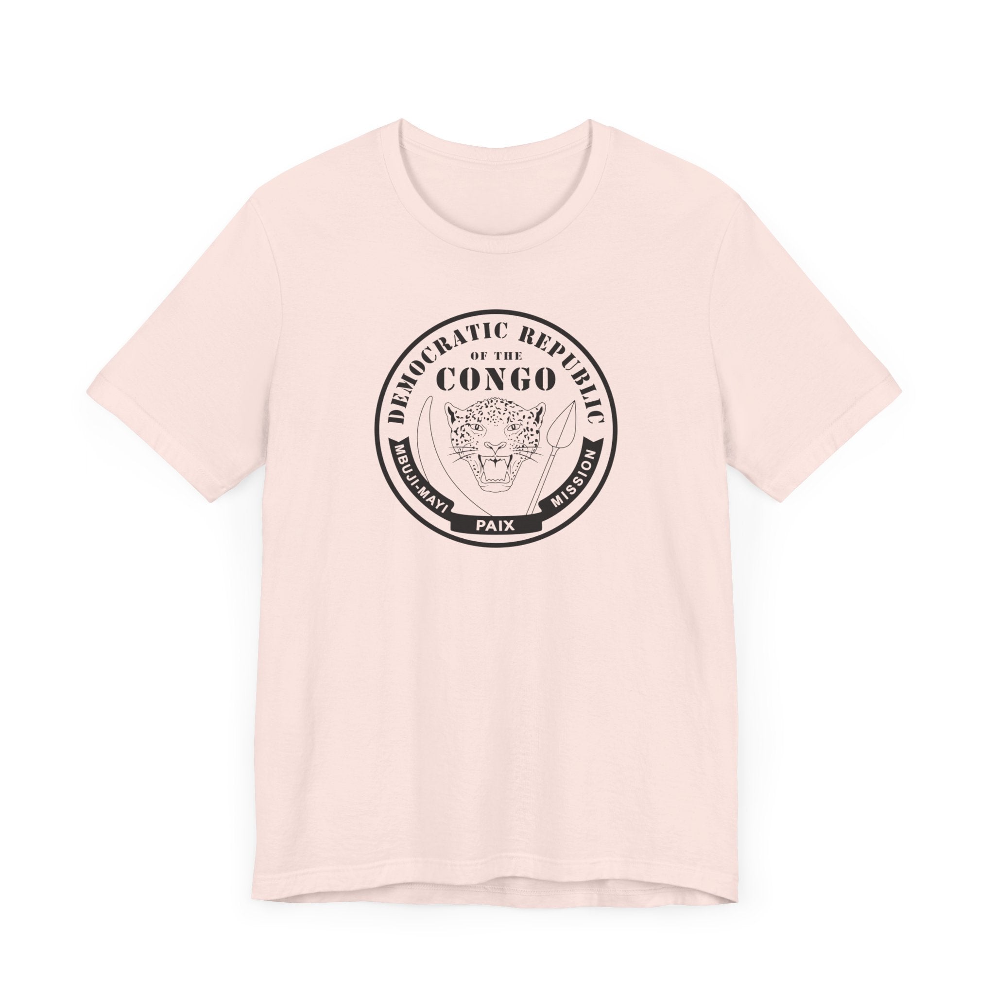 Democratic Republic of the Congo Mbuji-Mayi Mission Circular Monochrome Logo T-Shirt - Mission Wishlist - LDS Missionary Gift Store