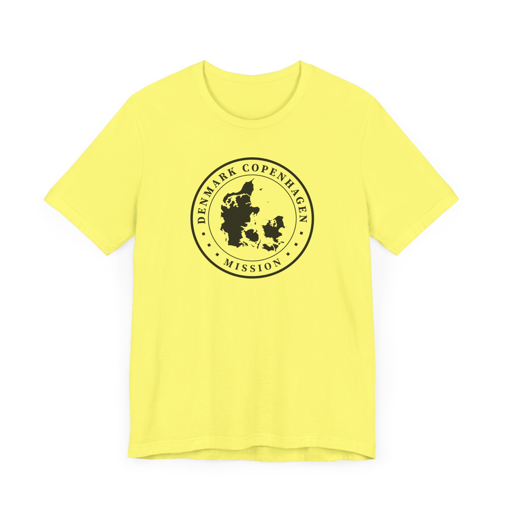 Denmark Copenhagen Mission Circular Monochrome Logo T-Shirt - Mission Wishlist - LDS Missionary Gift Store