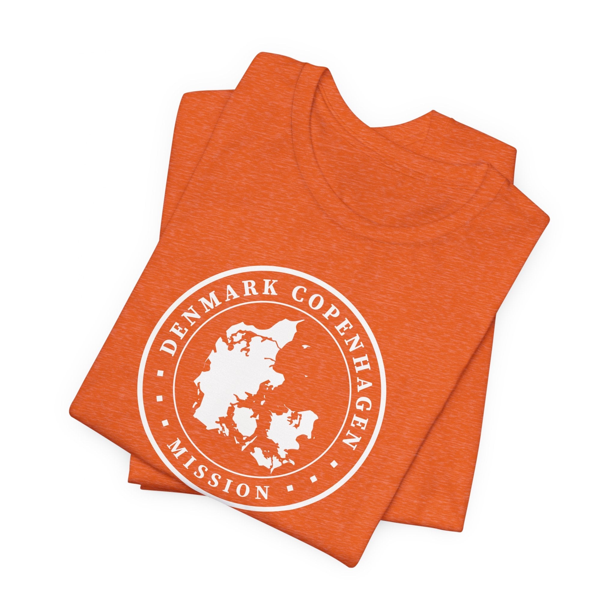 Denmark Copenhagen Mission Circular Monochrome Logo T-Shirt - Mission Wishlist - LDS Missionary Gift Store