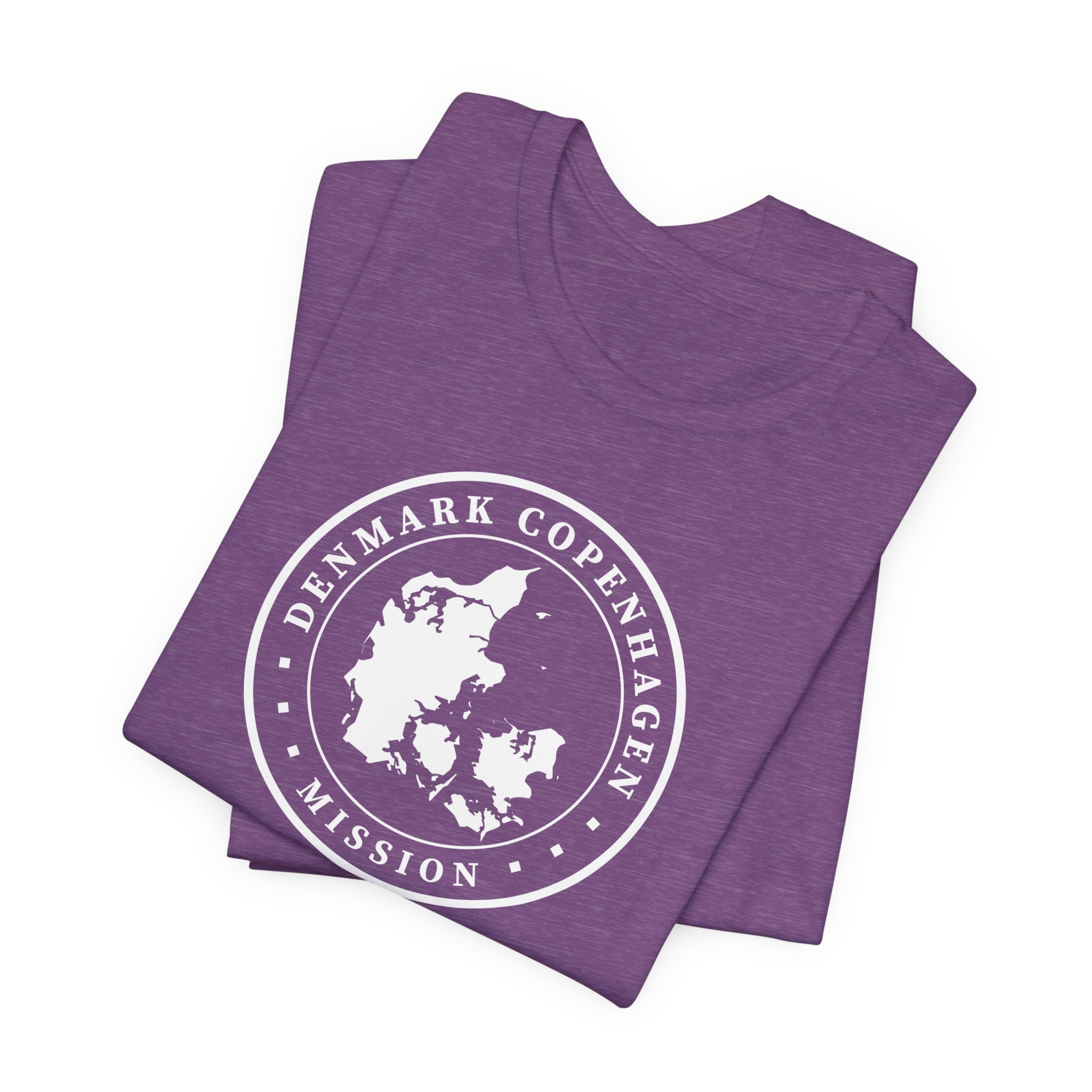 Denmark Copenhagen Mission Circular Monochrome Logo T-Shirt - Mission Wishlist - LDS Missionary Gift Store