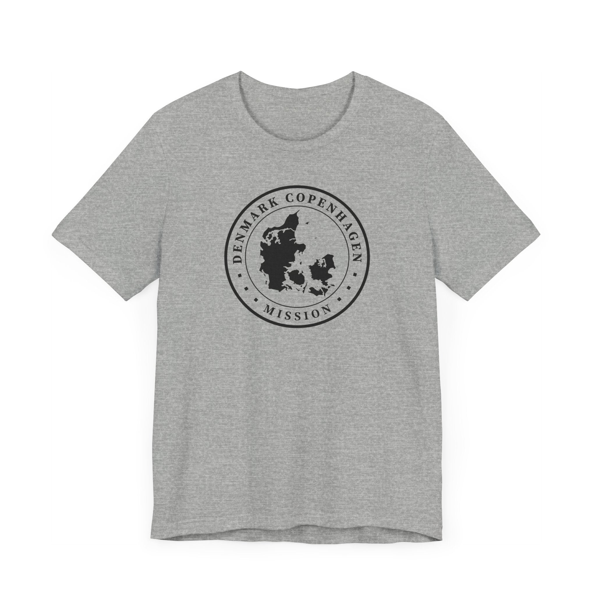 Denmark Copenhagen Mission Circular Monochrome Logo T-Shirt - Mission Wishlist - LDS Missionary Gift Store