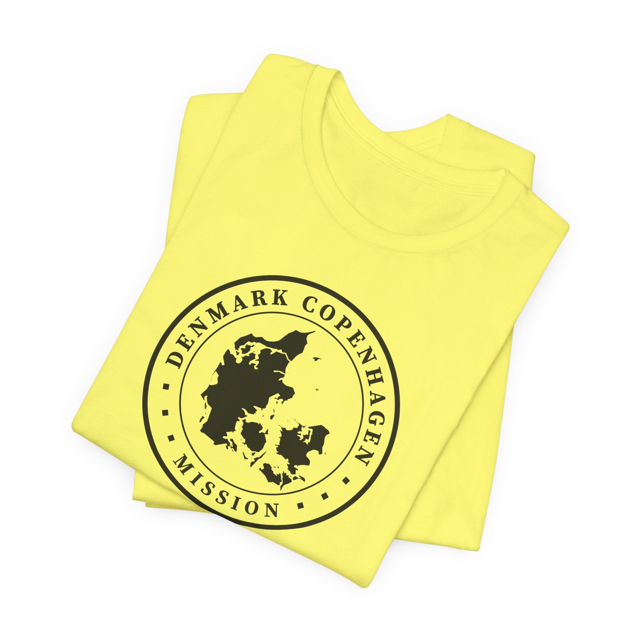 Denmark Copenhagen Mission Circular Monochrome Logo T-Shirt - Mission Wishlist - LDS Missionary Gift Store