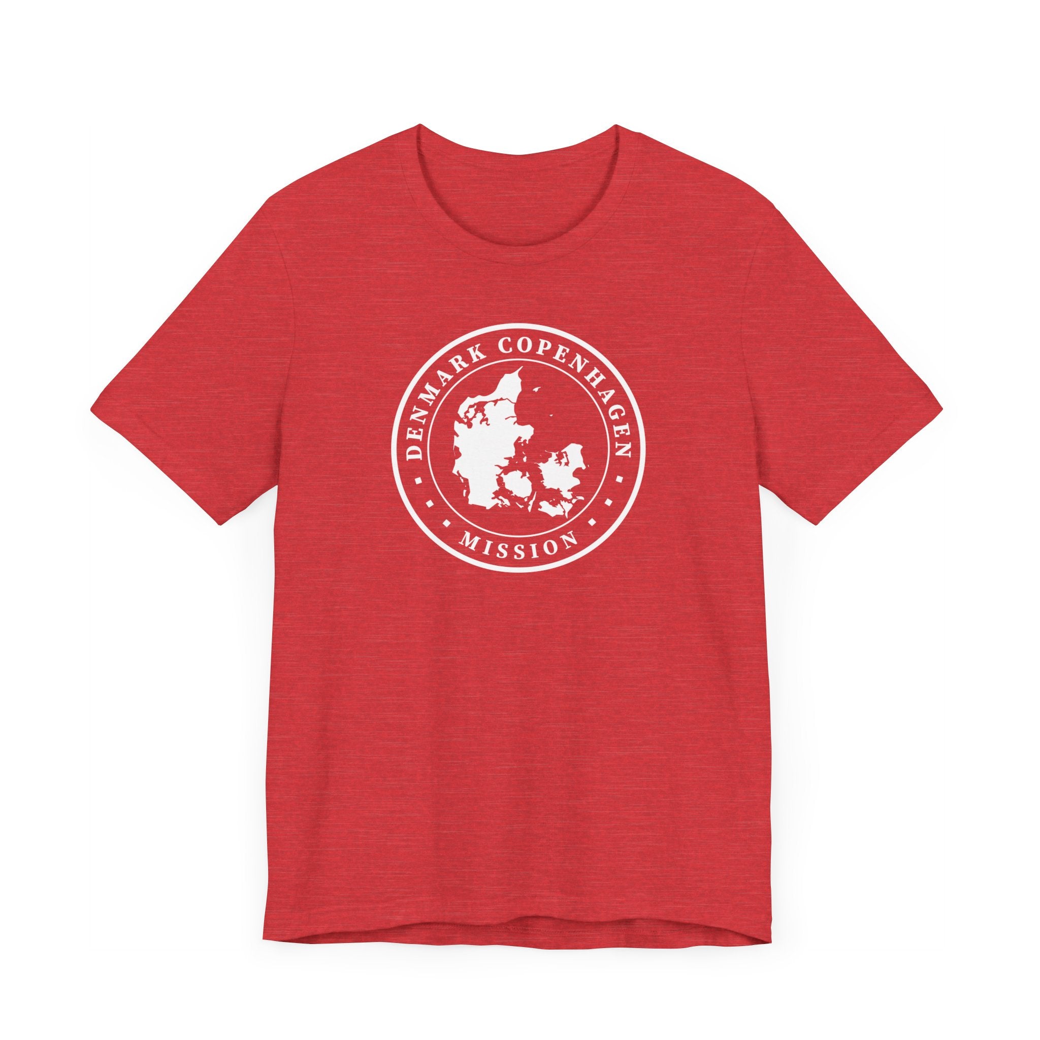 Denmark Copenhagen Mission Circular Monochrome Logo T-Shirt - Mission Wishlist - LDS Missionary Gift Store