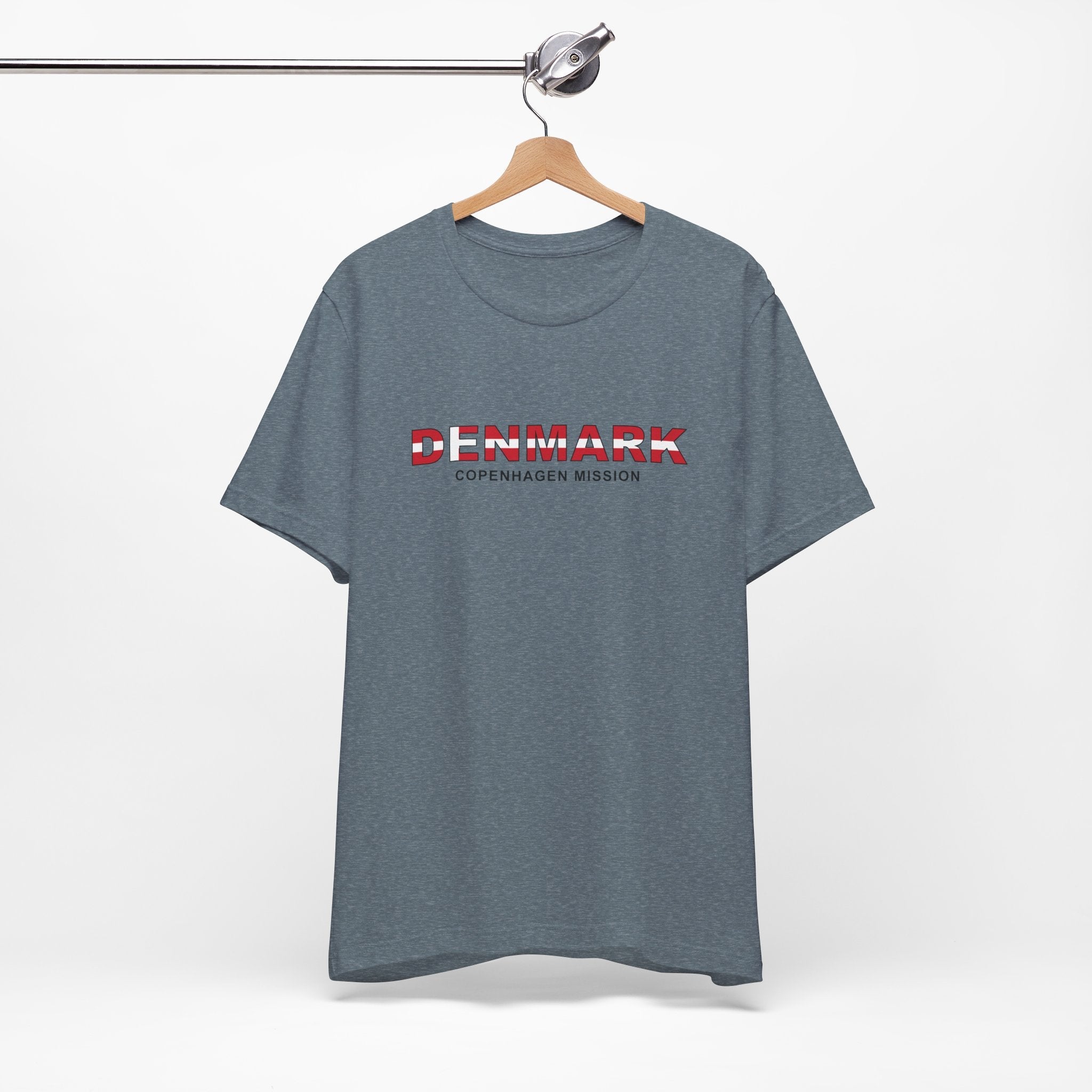 Denmark Copenhagen Mission Flag Title T-shirt - Mission Wishlist - LDS Missionary Gift Store