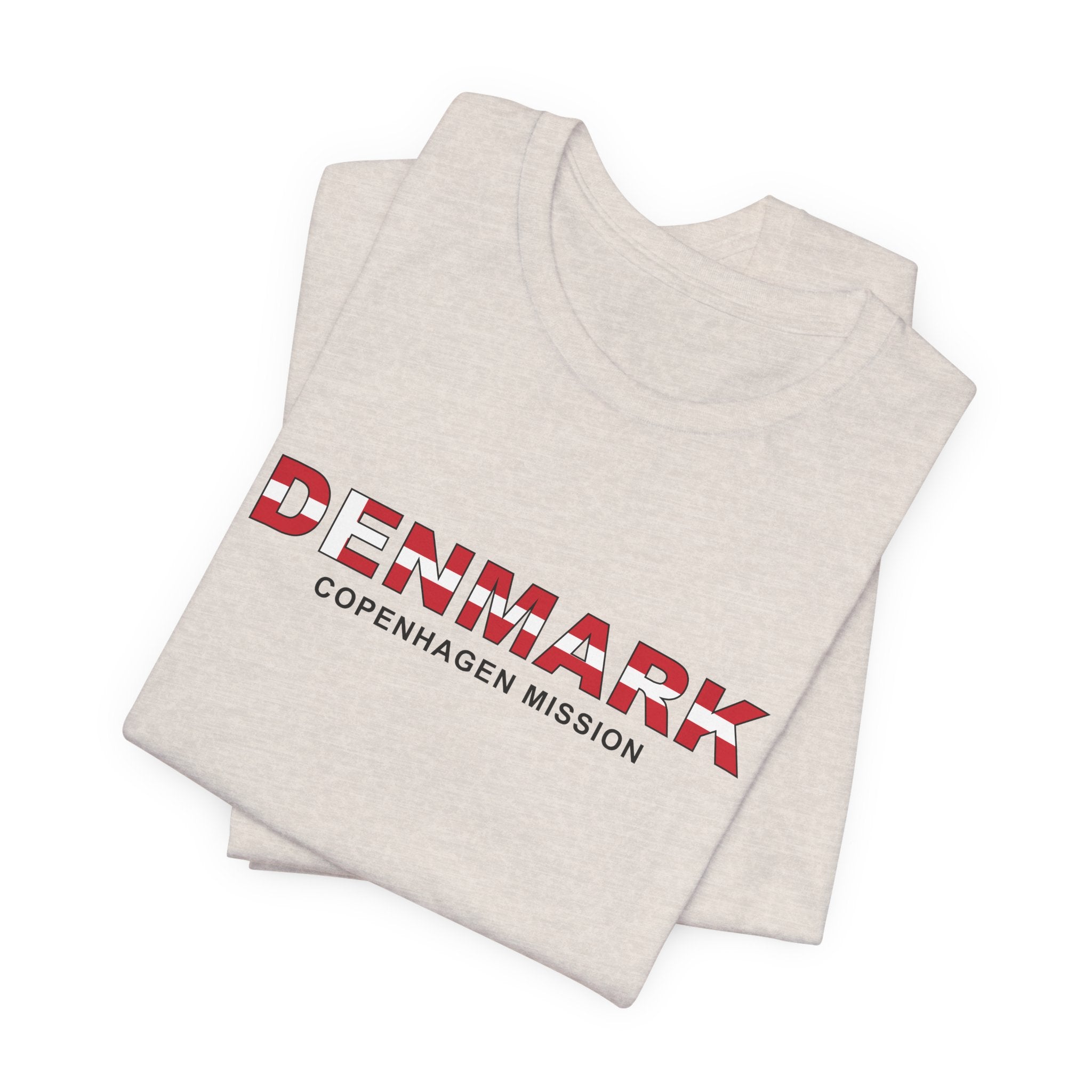 Denmark Copenhagen Mission Flag Title T-shirt - Mission Wishlist - LDS Missionary Gift Store