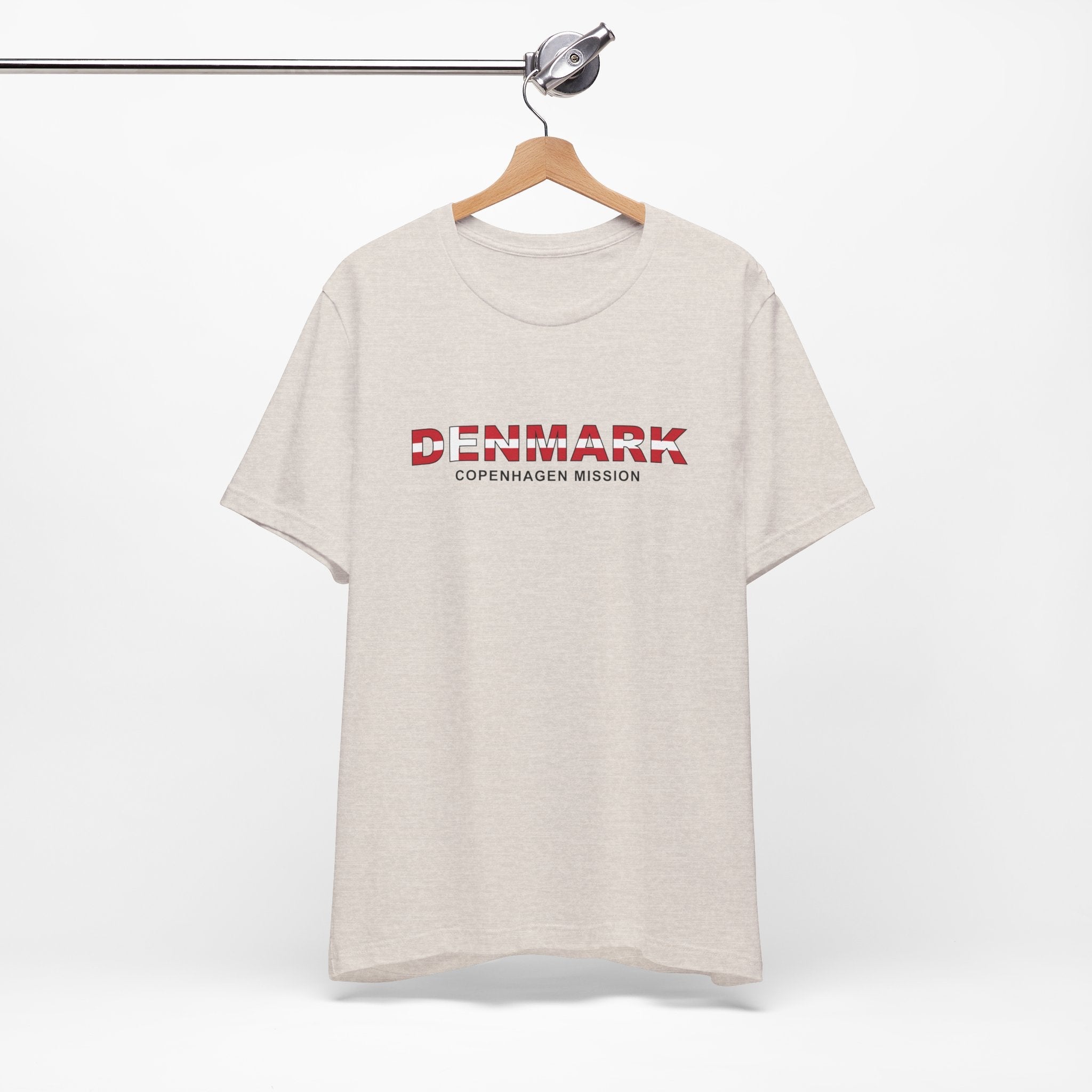 Denmark Copenhagen Mission Flag Title T-shirt - Mission Wishlist - LDS Missionary Gift Store