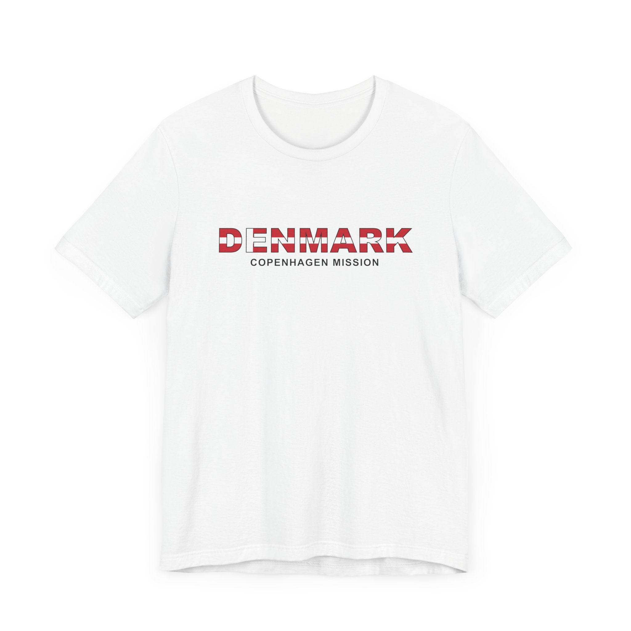 Denmark Copenhagen Mission Flag Title T-shirt - Mission Wishlist - LDS Missionary Gift Store