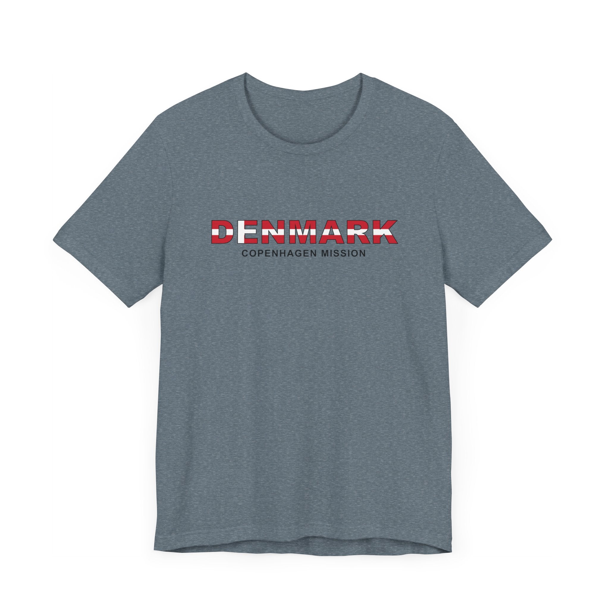 Denmark Copenhagen Mission Flag Title T-shirt - Mission Wishlist - LDS Missionary Gift Store