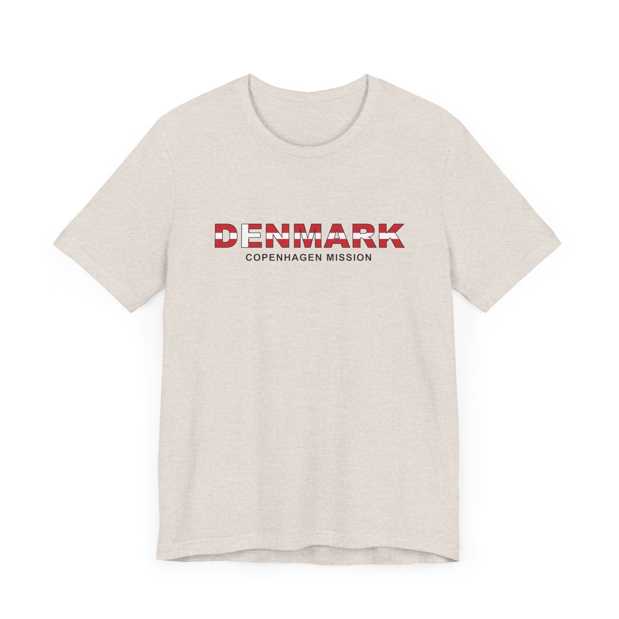 Denmark Copenhagen Mission Flag Title T-shirt - Mission Wishlist - LDS Missionary Gift Store