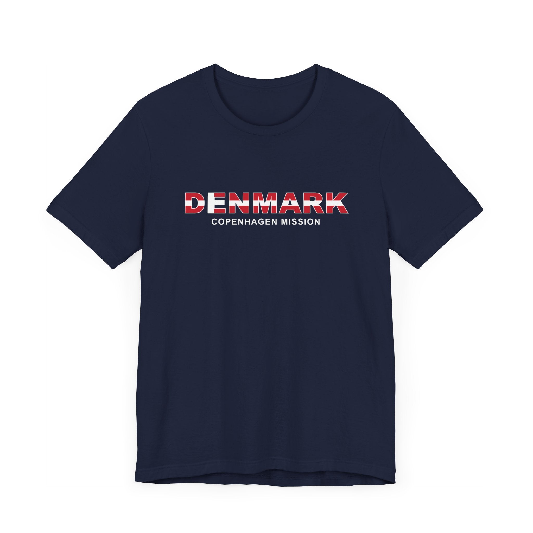 Denmark Copenhagen Mission Flag Title T-shirt - Mission Wishlist - LDS Missionary Gift Store