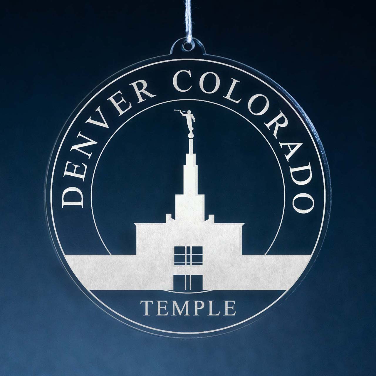 Denver Colorado Temple Christmas Ornament - Latter-Day Saint LDS Missionary Gift - Book of Mormon
