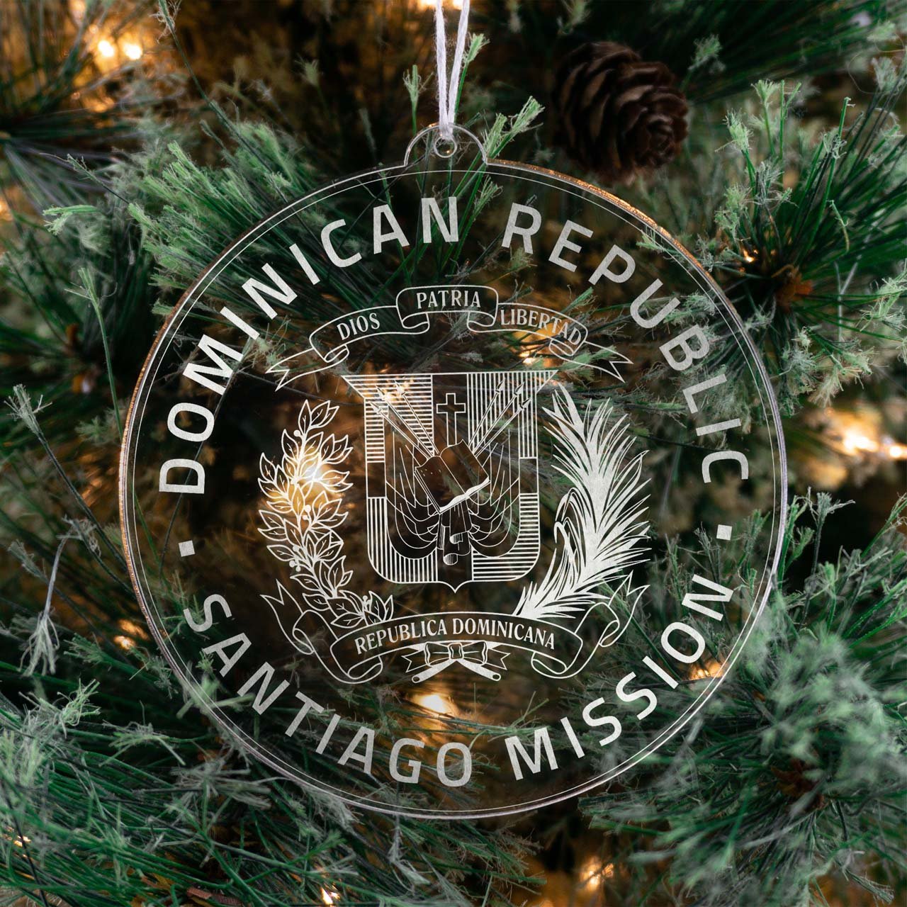 Dominican Republic Santiago Mission Christmas Ornament - Latter-Day Saint LDS Missionary Gift - Book of Mormon