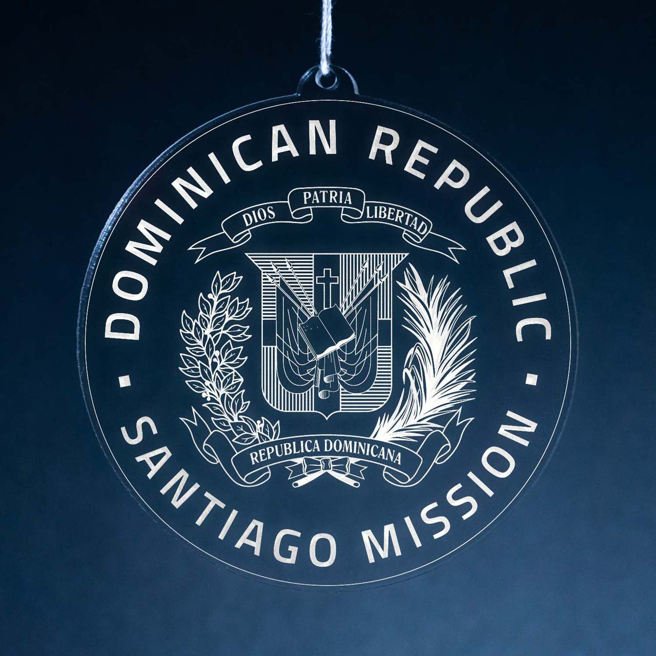 Dominican Republic Santiago Mission Christmas Ornament - Latter-Day Saint LDS Missionary Gift - Book of Mormon