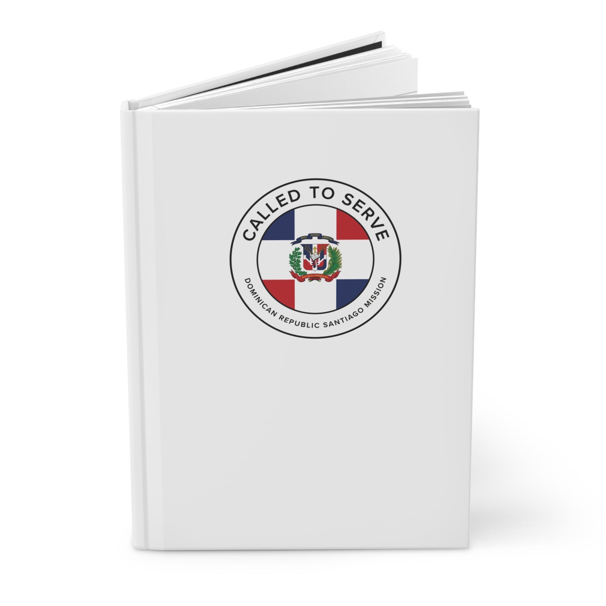 Dominican Republic Santiago Mission Circle Flag Called to Serve White Hardcover Journal Matte - Mission Wishlist - LDS Missionary Gift Store