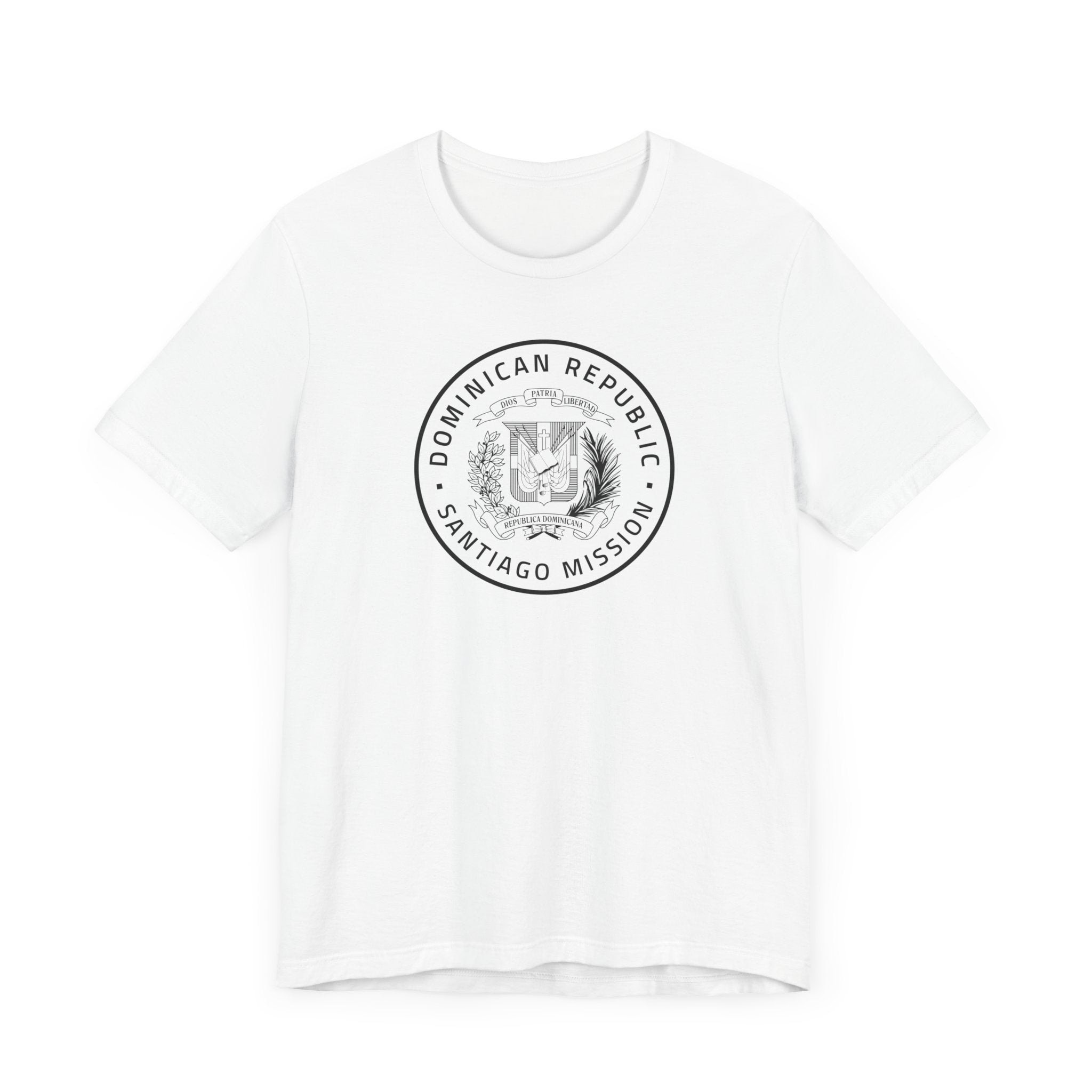Dominican Republic Santiago Mission Circular Monochrome Logo T-Shirt - Mission Wishlist - LDS Missionary Gift Store