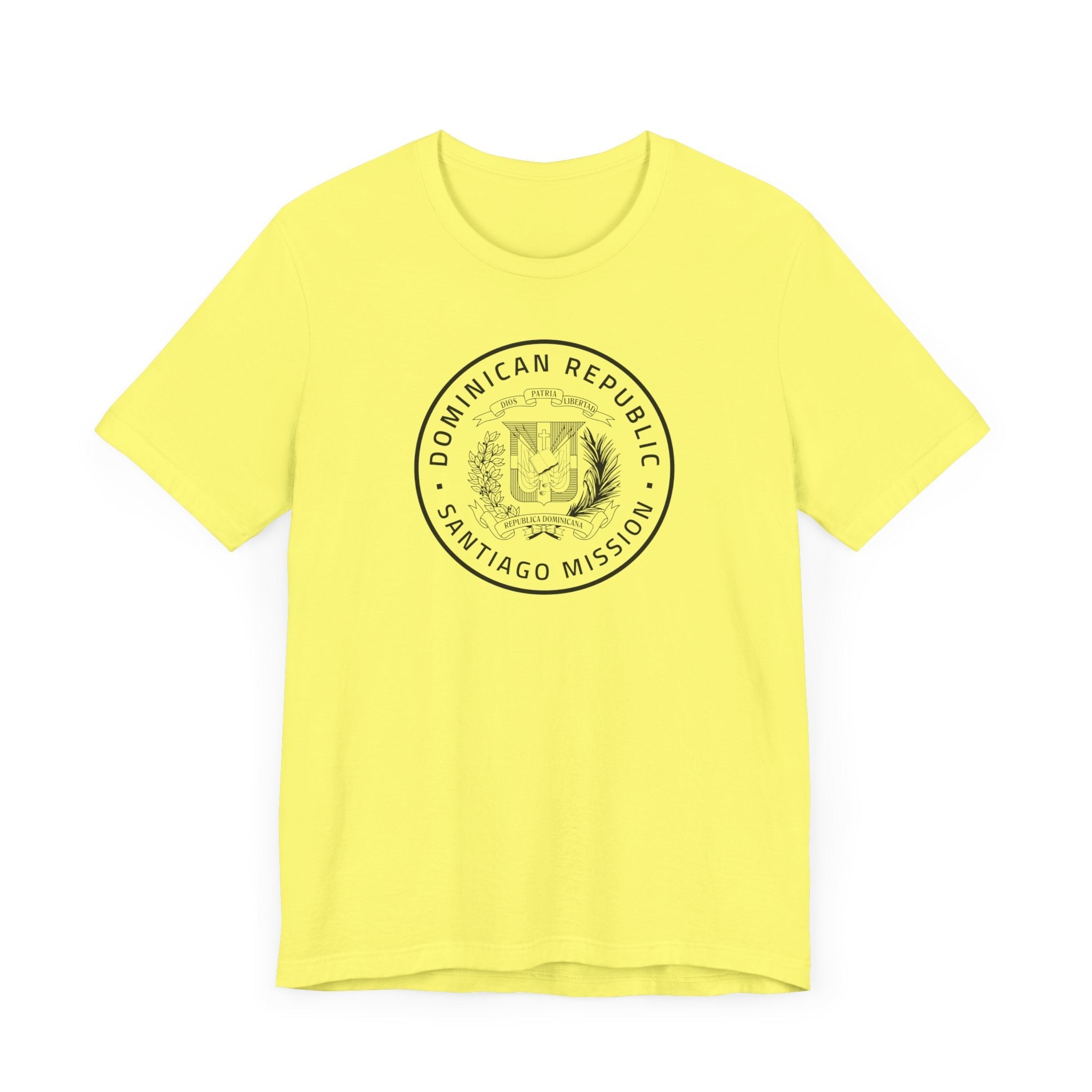 Dominican Republic Santiago Mission Circular Monochrome Logo T-Shirt - Mission Wishlist - LDS Missionary Gift Store