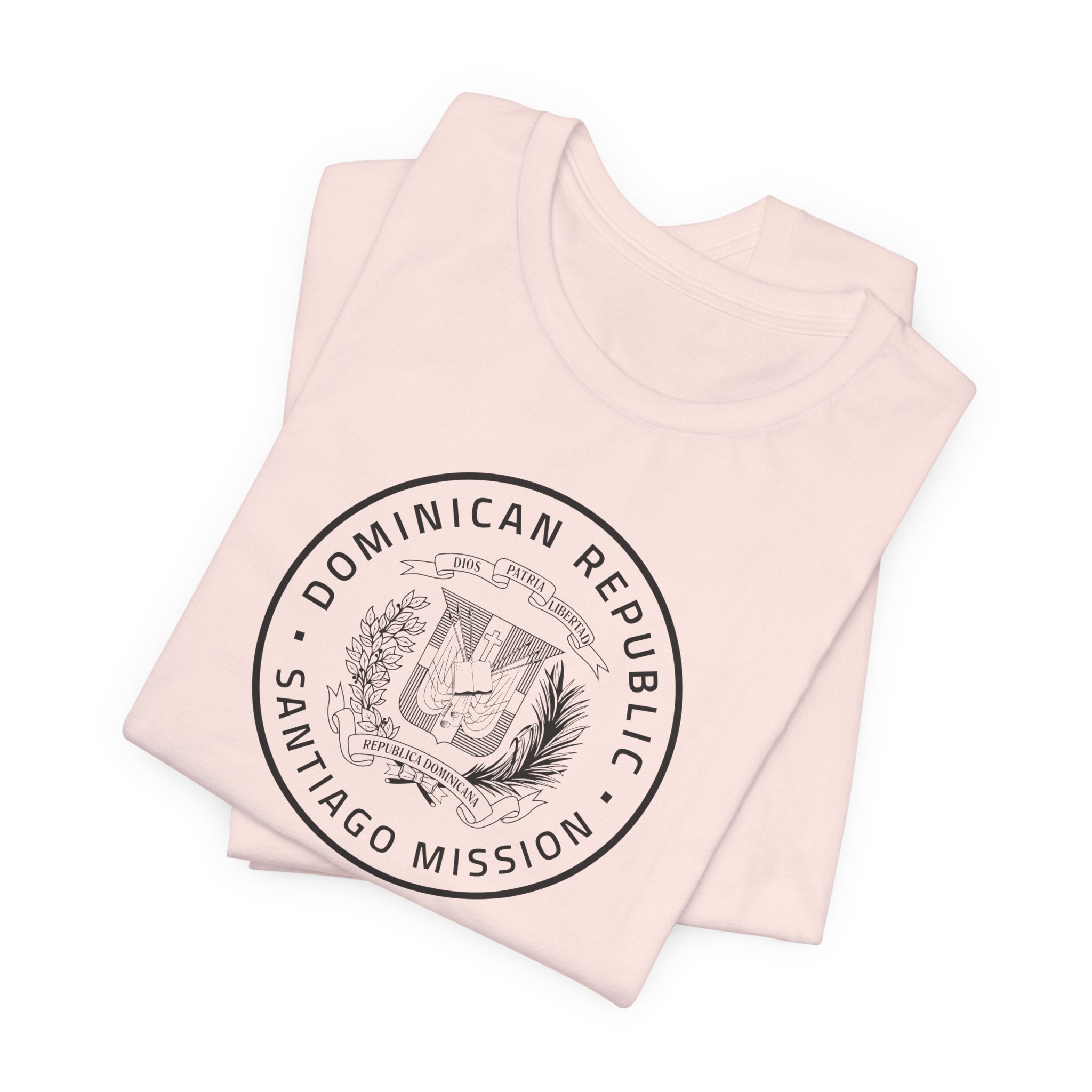 Dominican Republic Santiago Mission Circular Monochrome Logo T-Shirt - Mission Wishlist - LDS Missionary Gift Store