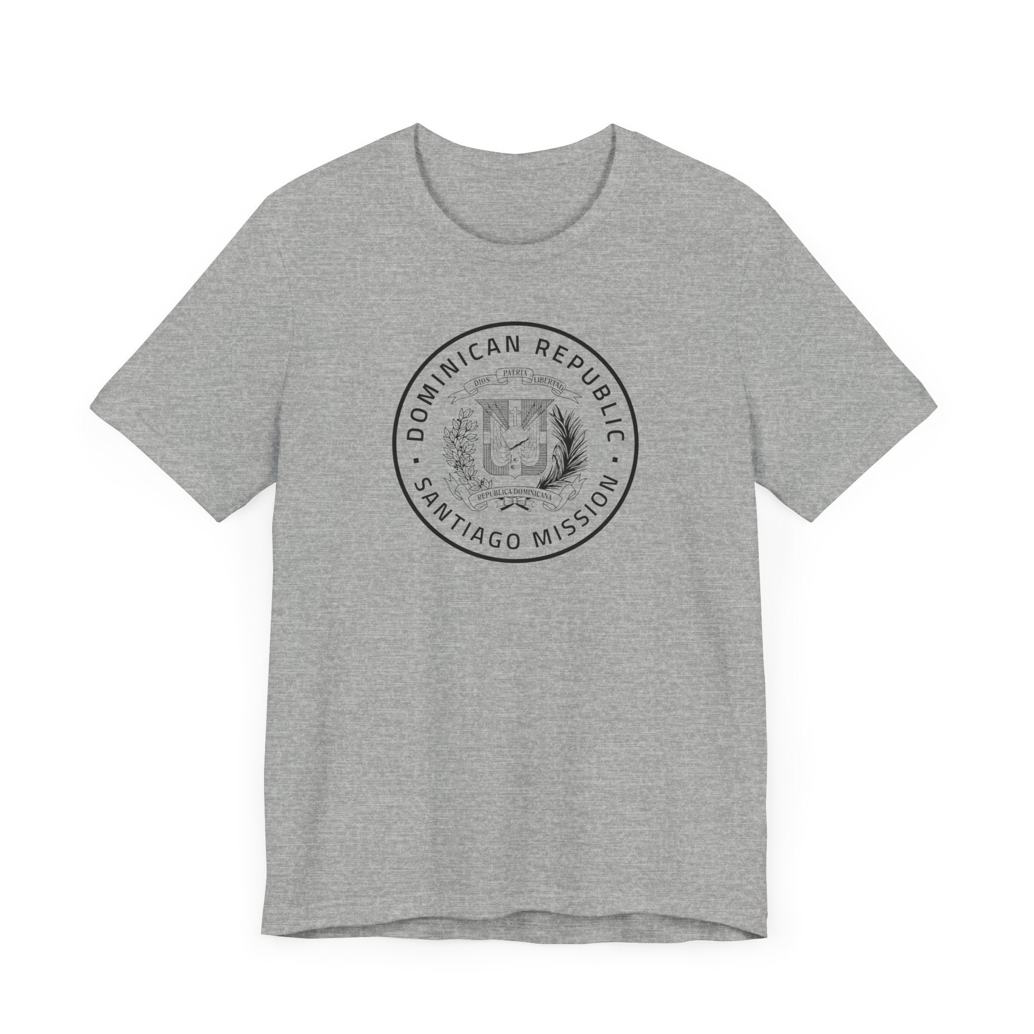Dominican Republic Santiago Mission Circular Monochrome Logo T-Shirt - Mission Wishlist - LDS Missionary Gift Store