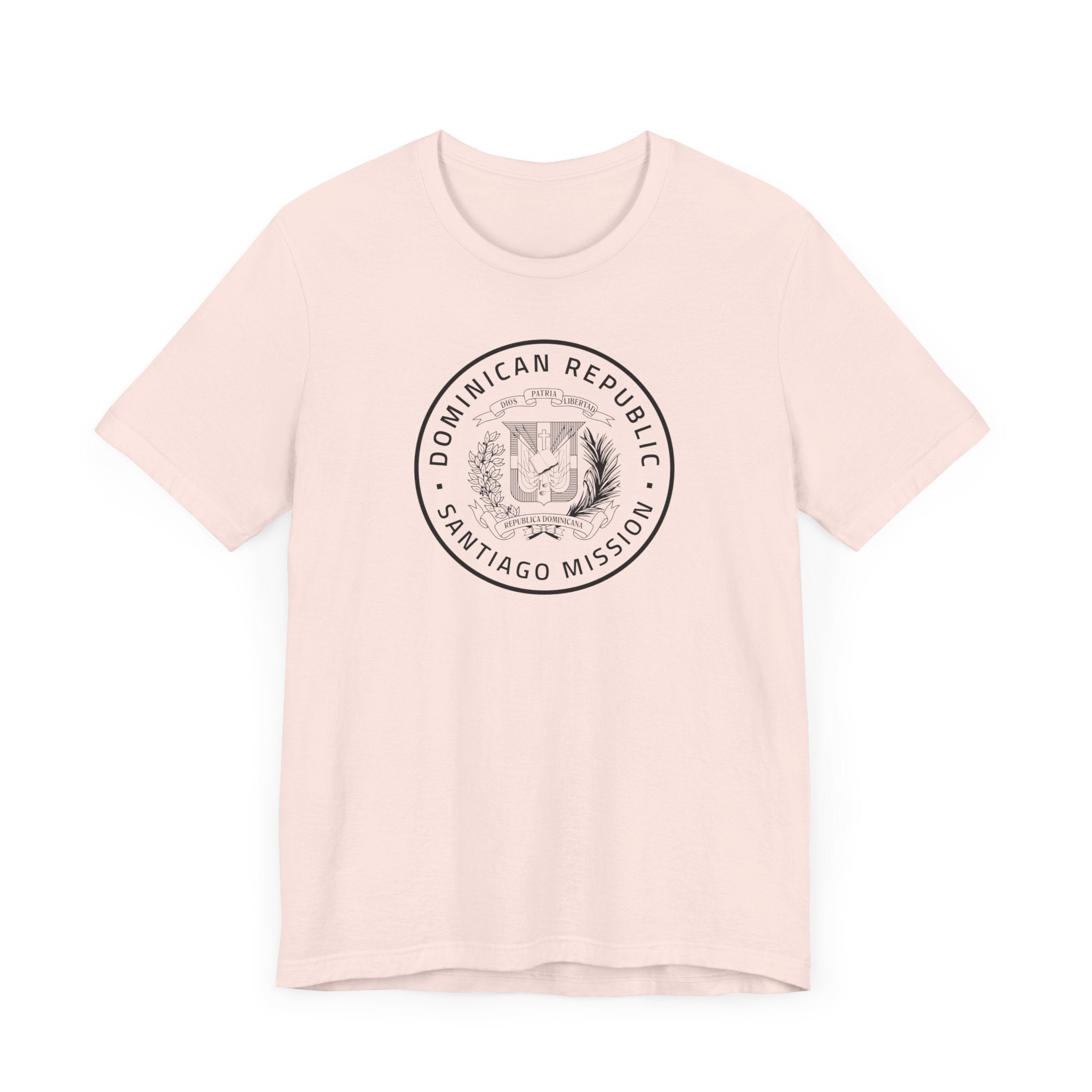 Dominican Republic Santiago Mission Circular Monochrome Logo T-Shirt - Mission Wishlist - LDS Missionary Gift Store