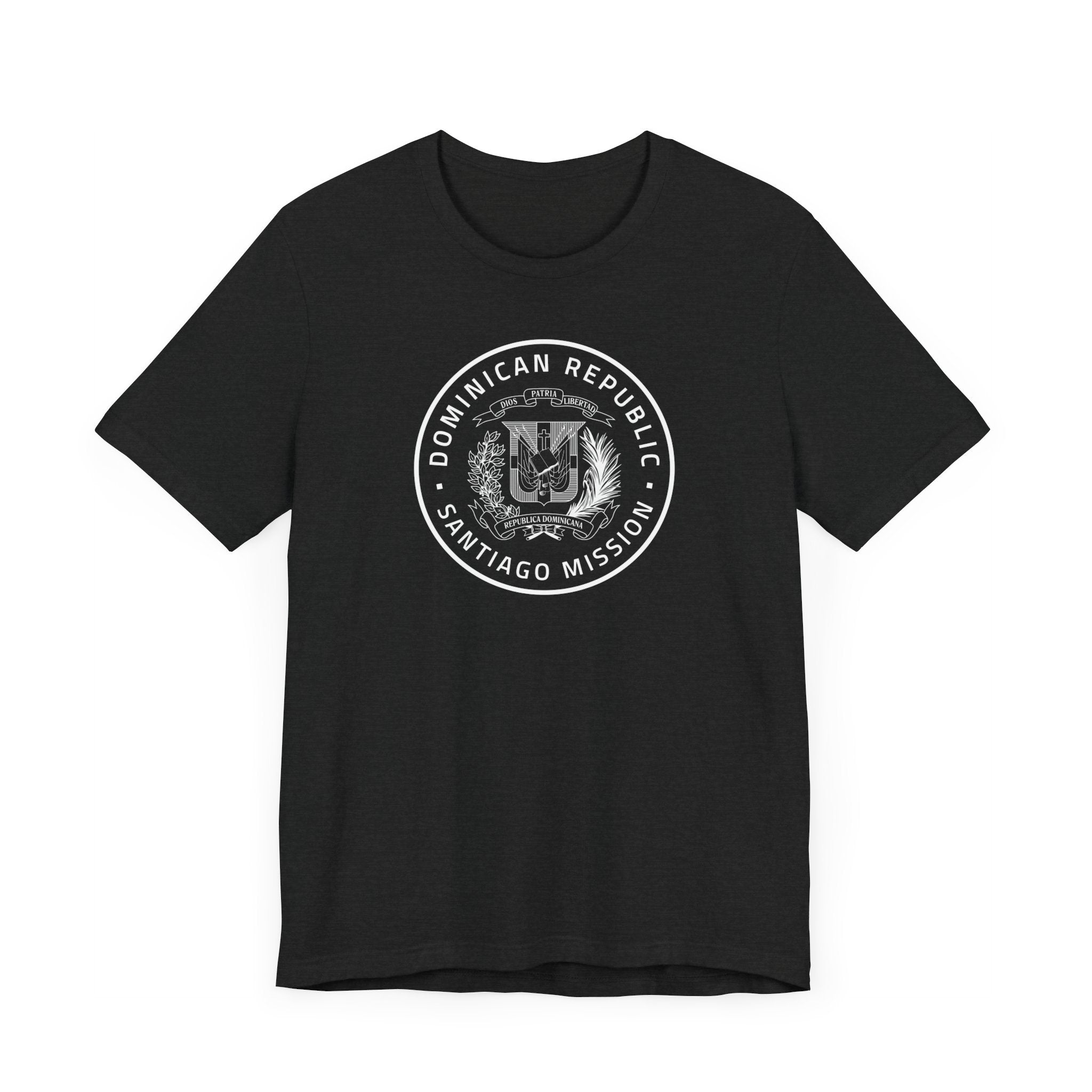 Dominican Republic Santiago Mission Circular Monochrome Logo T-Shirt - Mission Wishlist - LDS Missionary Gift Store