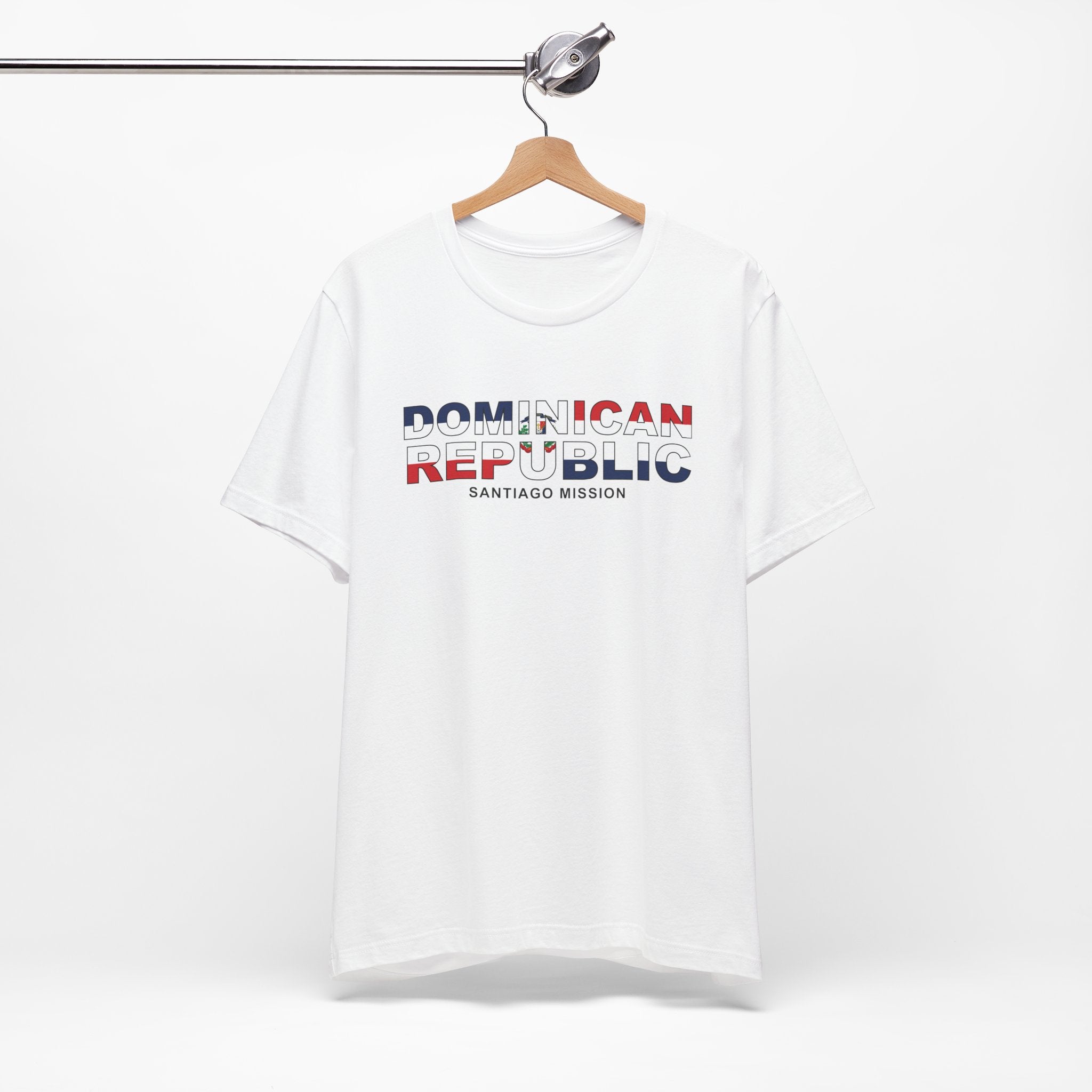 Dominican Republic Santiago Mission Flag Title T-shirt - Mission Wishlist - LDS Missionary Gift Store