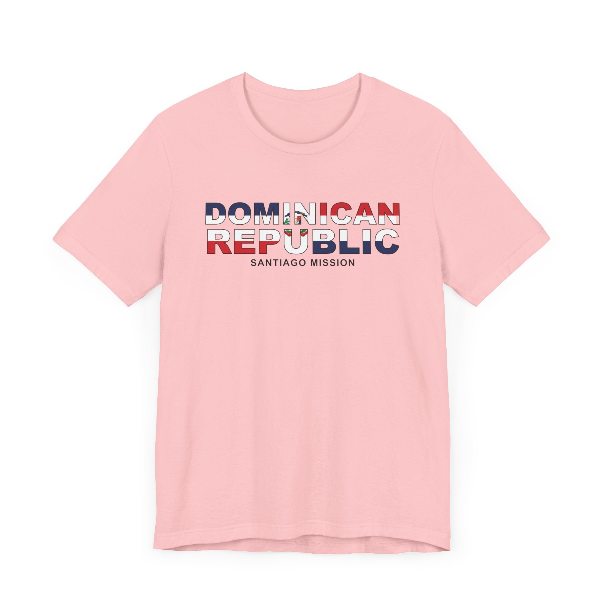 Dominican Republic Santiago Mission Flag Title T-shirt - Mission Wishlist - LDS Missionary Gift Store