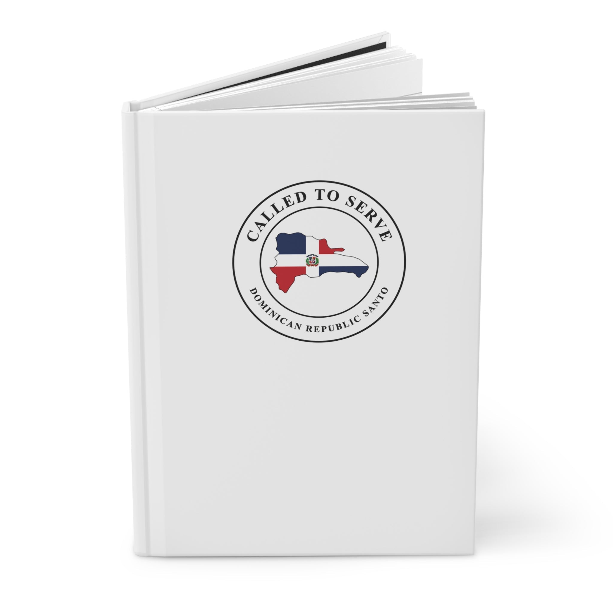 Dominican Republic Santo Domingo East Mission Flag Map Called to Serve White Hardcover Journal Matte - Mission Wishlist - LDS Missionary Gift Store