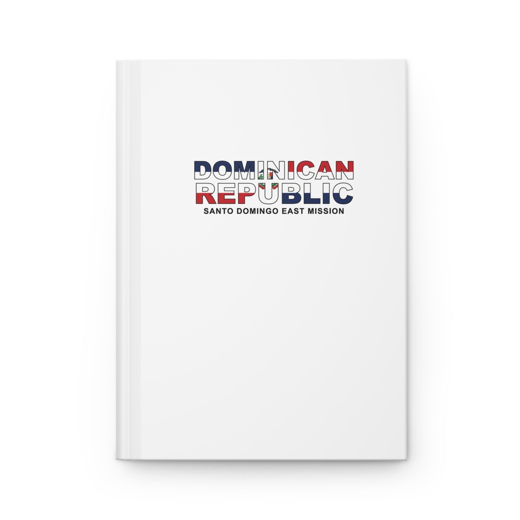 Dominican Republic Santo Domingo East Mission Flag Title White Hardcover Journal Matte - Mission Wishlist - LDS Missionary Gift Store