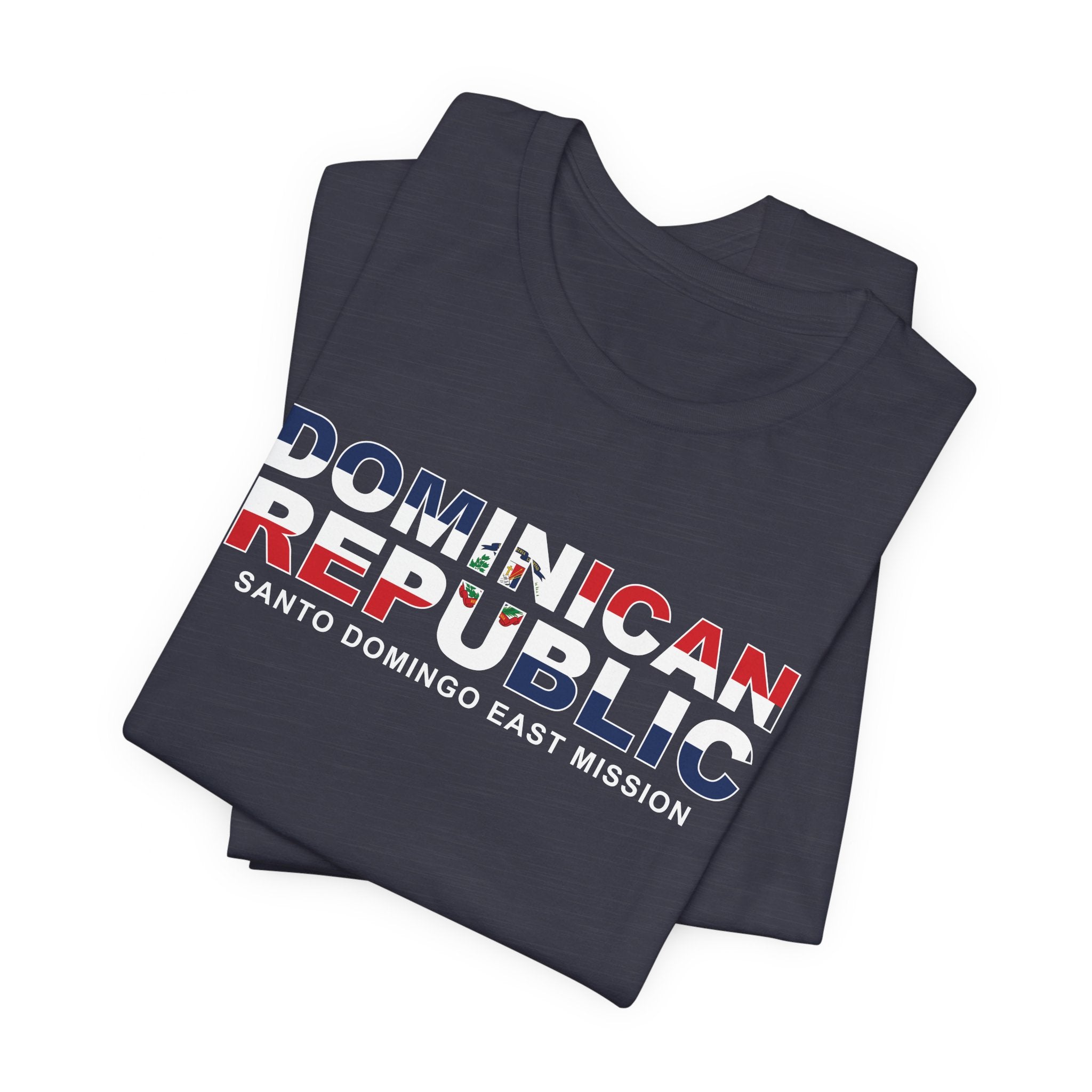 Dominican Republic Santo Domingo Mission Flag Title T-shirt - Mission Wishlist - LDS Missionary Gift Store