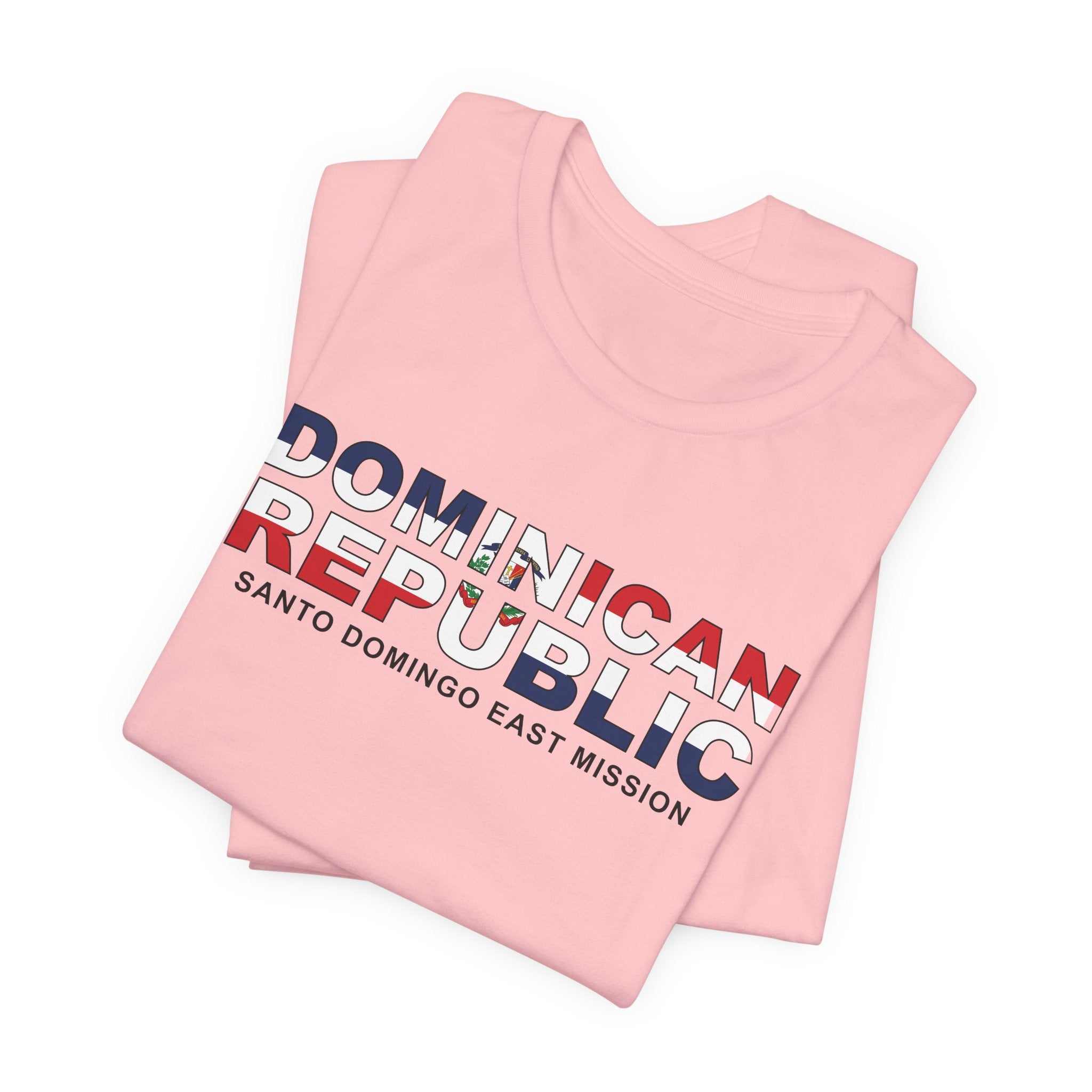 Dominican Republic Santo Domingo Mission Flag Title T-shirt - Mission Wishlist - LDS Missionary Gift Store