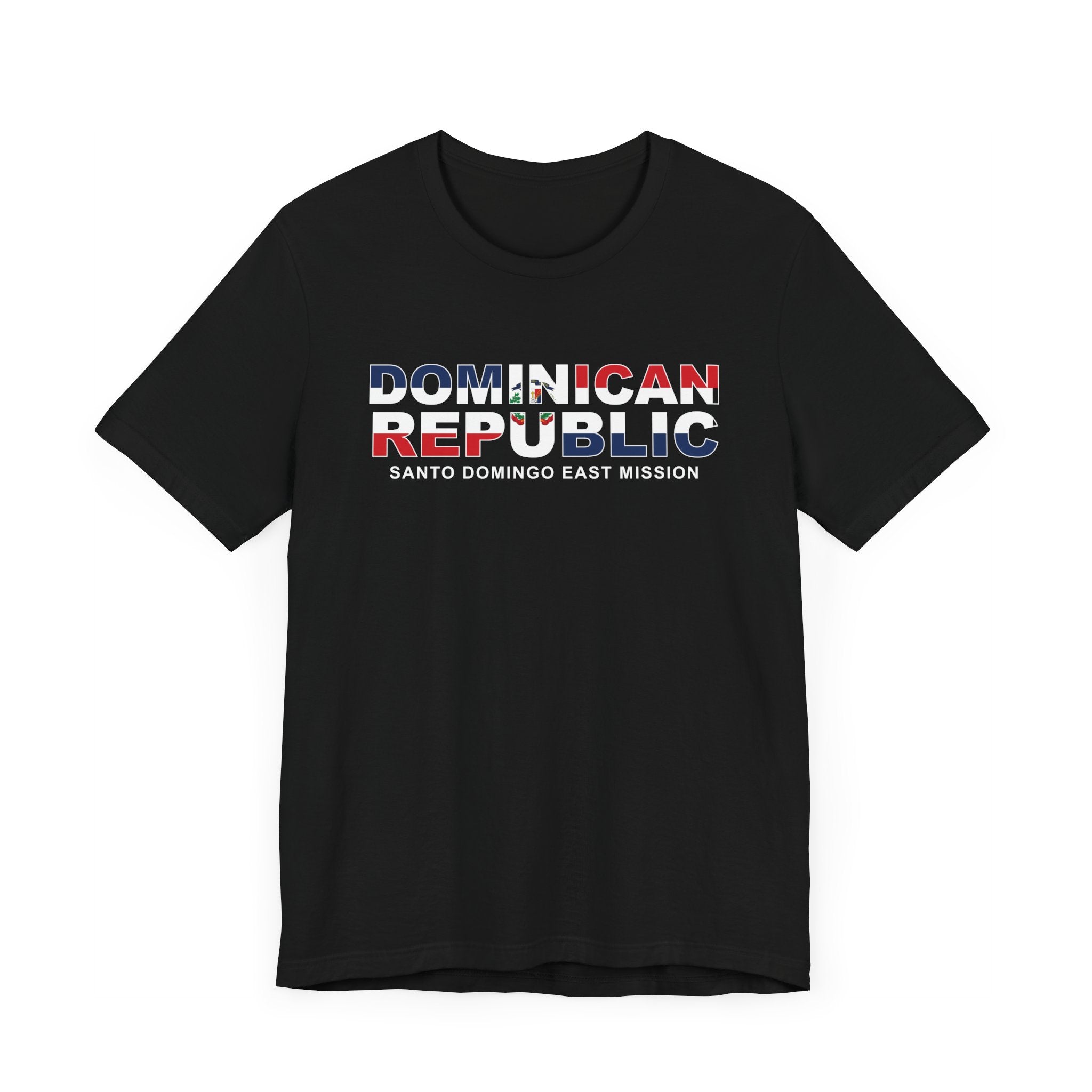 Dominican Republic Santo Domingo Mission Flag Title T-shirt - Mission Wishlist - LDS Missionary Gift Store
