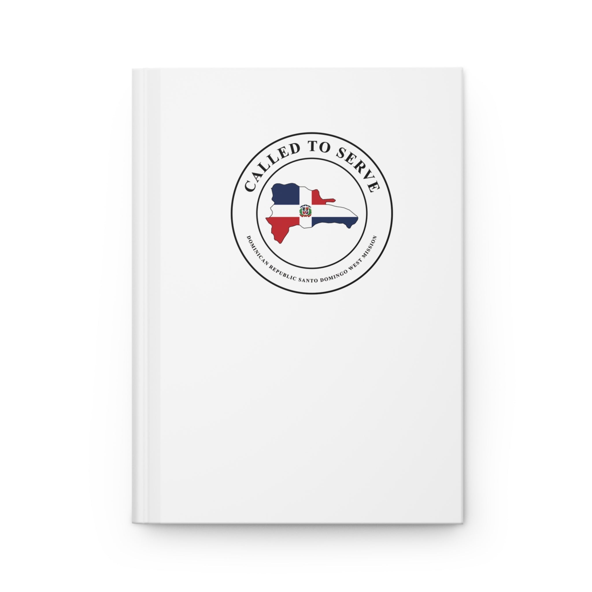 Dominican Republic Santo Domingo West Mission Flag Map Called to Serve White Hardcover Journal Matte - Mission Wishlist - LDS Missionary Gift Store
