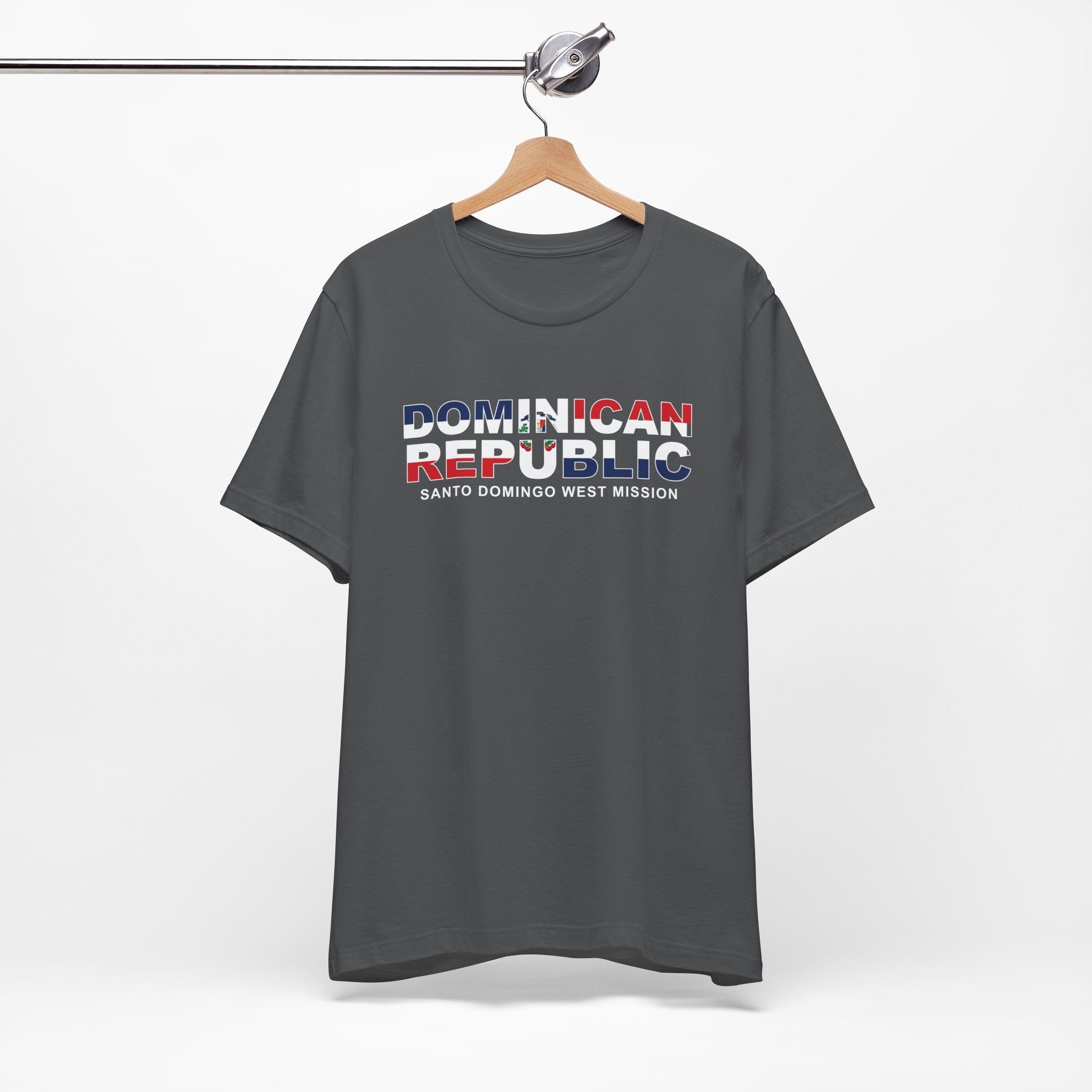 Dominican Republic Santo Domingo West Mission Flag Title T-shirt - Mission Wishlist - LDS Missionary Gift Store