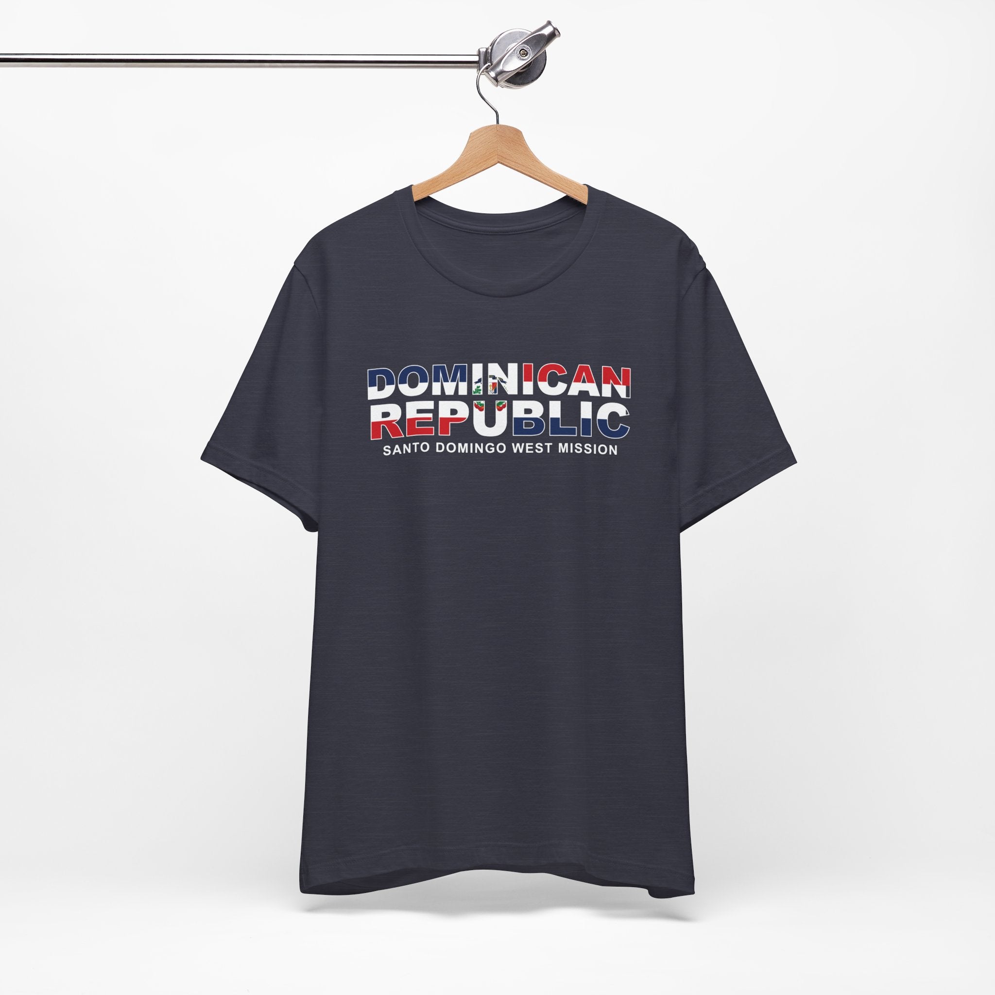 Dominican Republic Santo Domingo West Mission Flag Title T-shirt - Mission Wishlist - LDS Missionary Gift Store