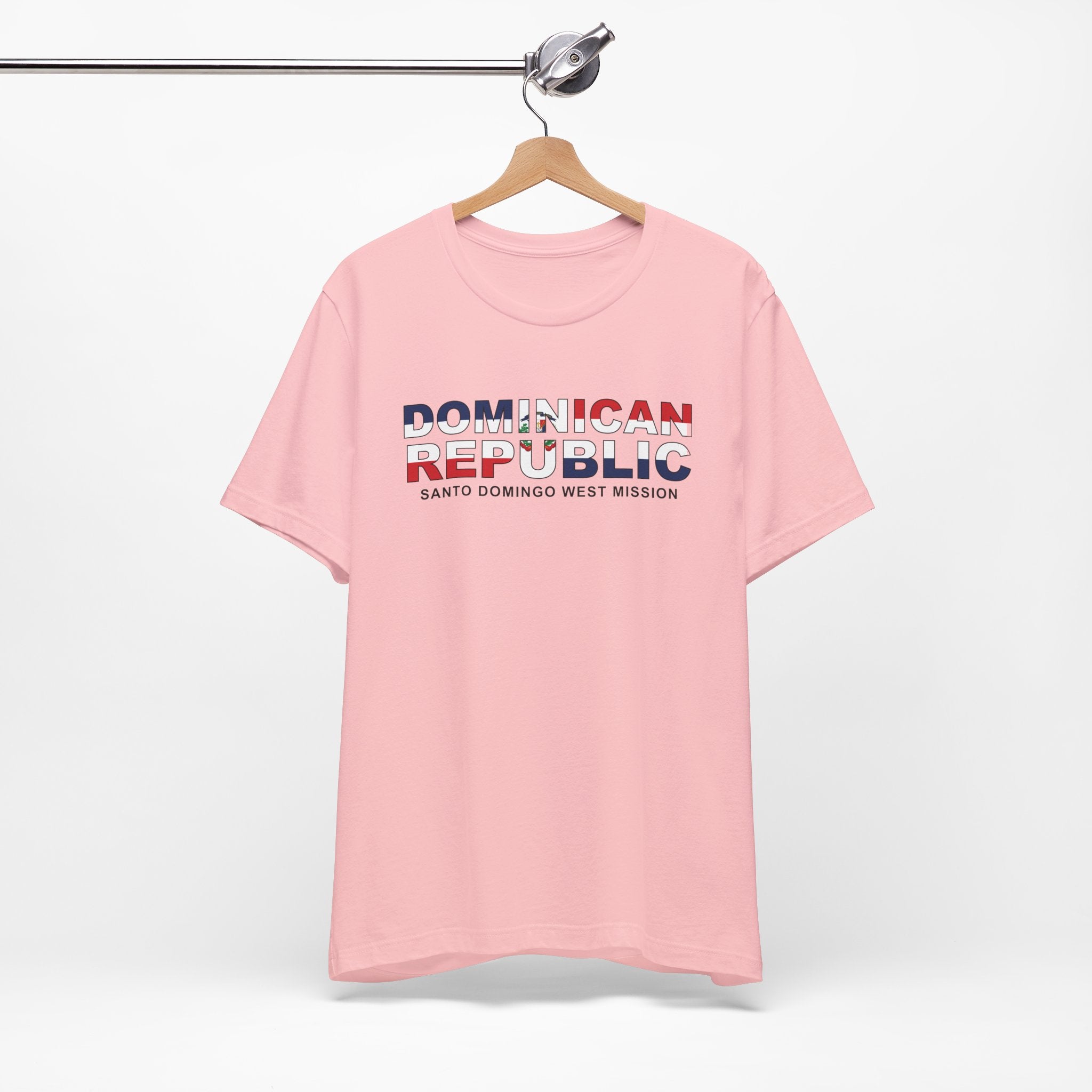 Dominican Republic Santo Domingo West Mission Flag Title T-shirt - Mission Wishlist - LDS Missionary Gift Store